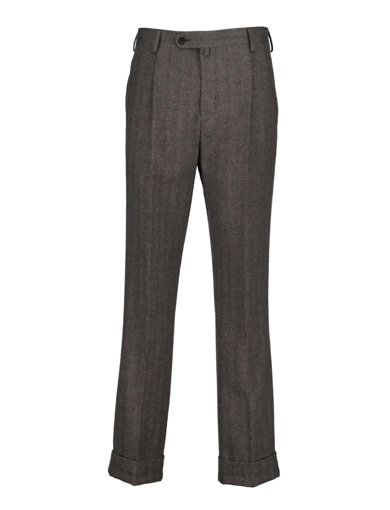 Gant COTTON WOOL PINSTRIPE SUIT PANTS - Pantalons - SHADOW BROWN / brown