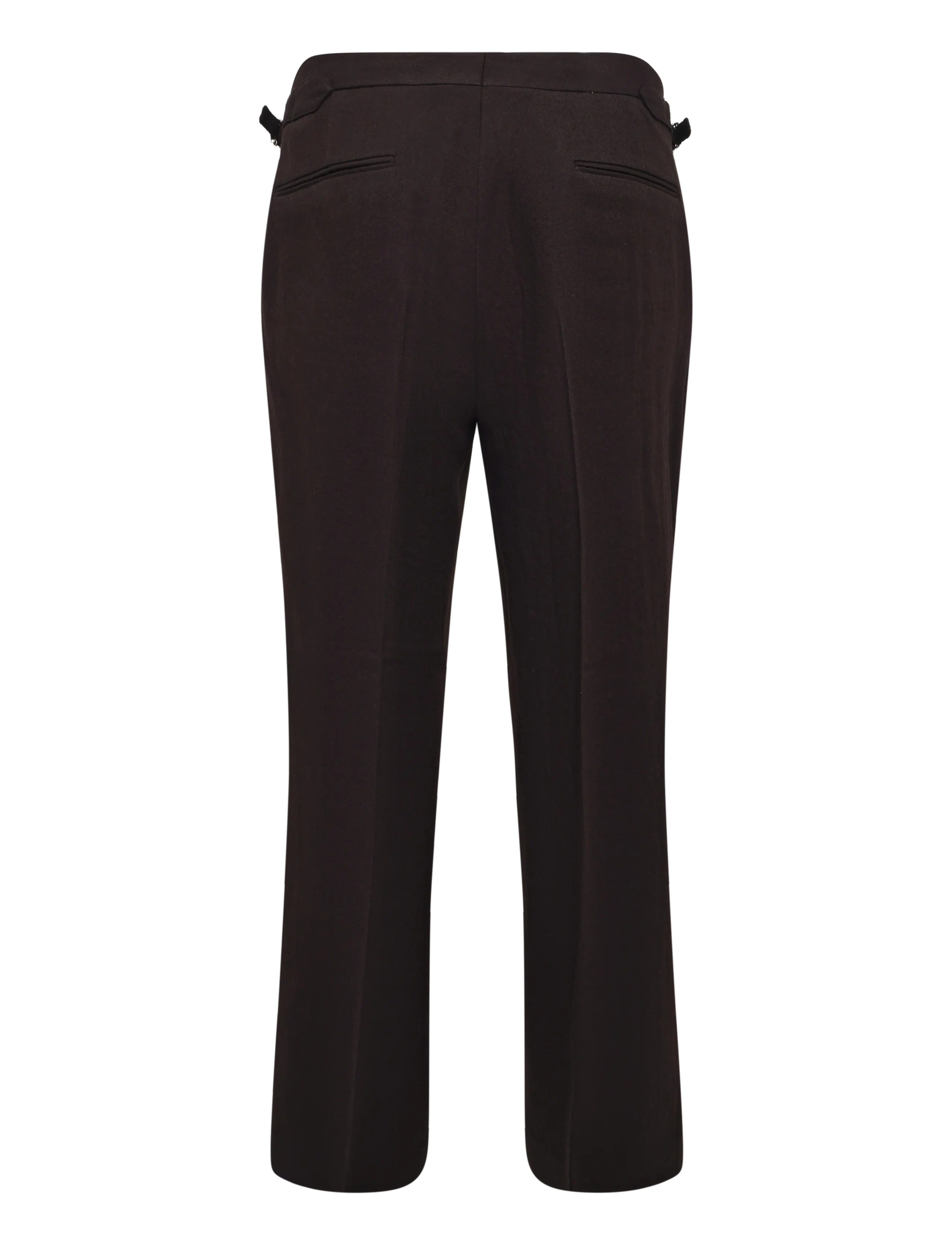 Gant - WOOL SUIT PANTS - lietišķā stila bikses - shadow brown - 1