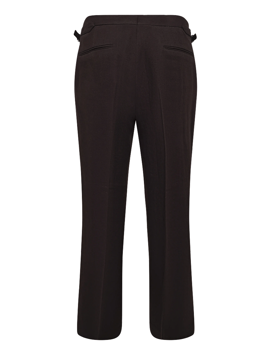 Gant - WOOL SUIT PANTS - lietišķā stila bikses - shadow brown - 1