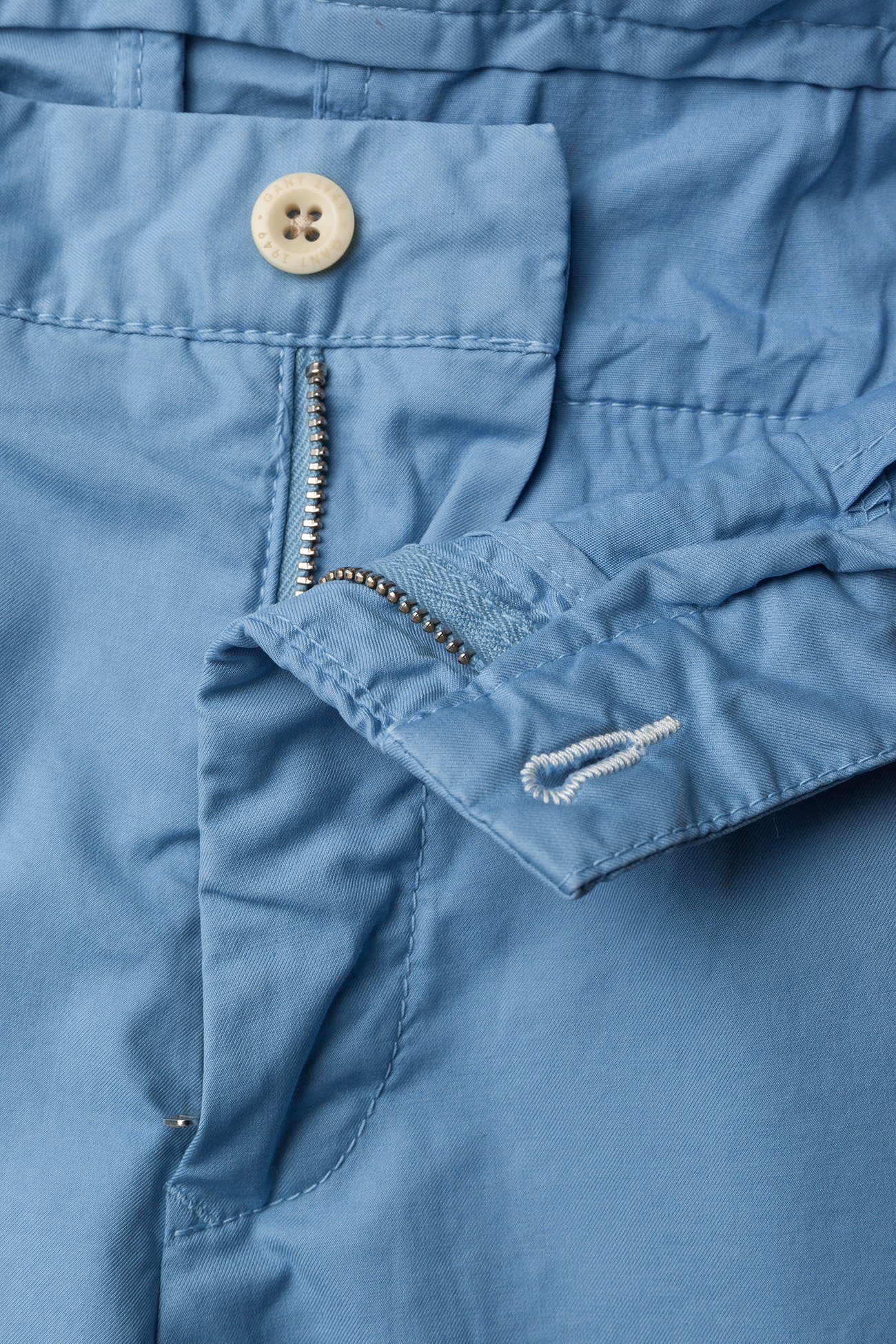 GANT - O2. SLIM SUNBLEACHED CHINO - lava blue - 3