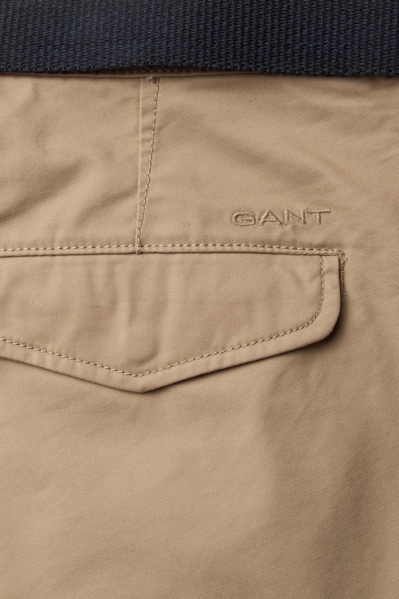 GANT - O2. TP RELAXED BELTED UTILITY SHORT - dark khaki - 4