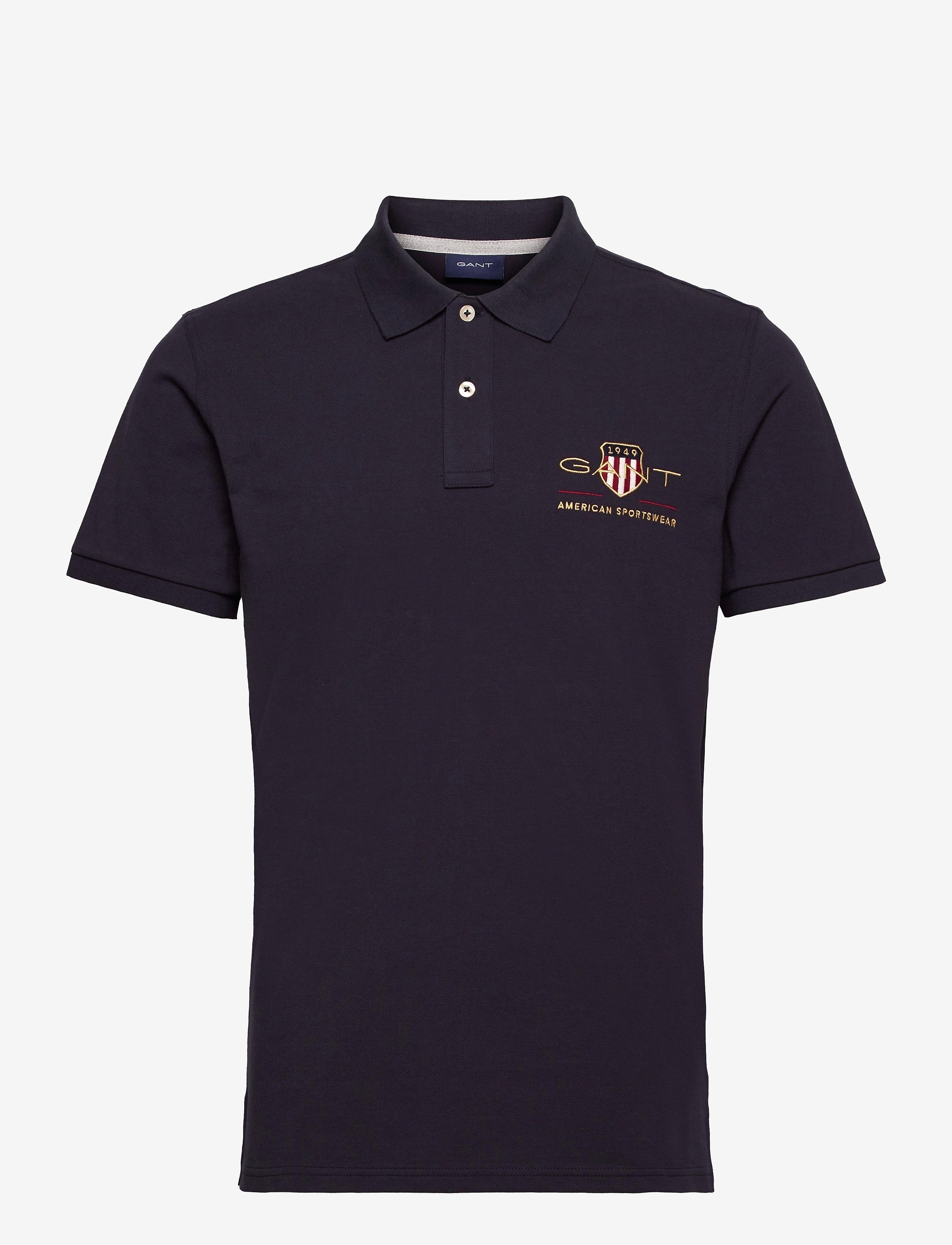 GANT - ARCHIVE SHIELD SS PIQUE - evening blue - 0