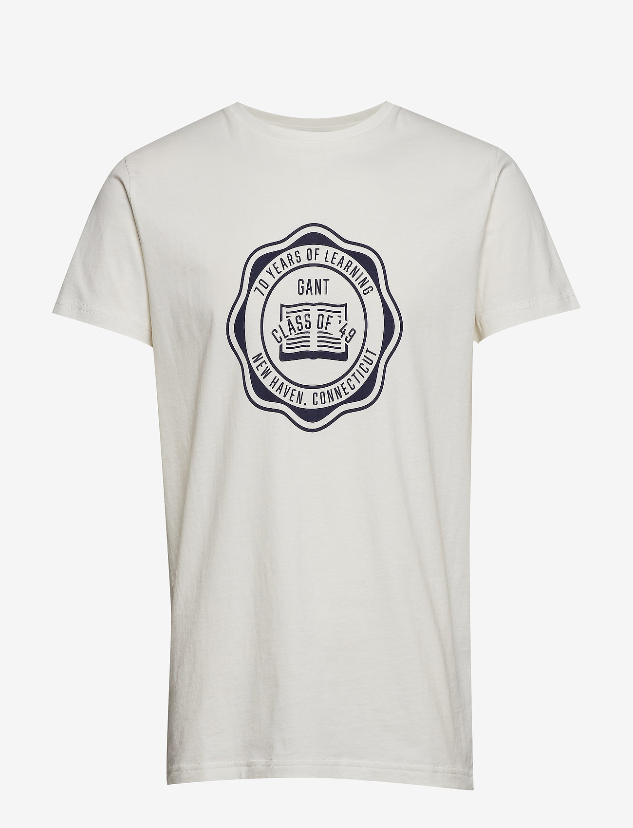 GANT - D1. PR ANNIVERSARY SS T-SHIRT - eggshell - 0