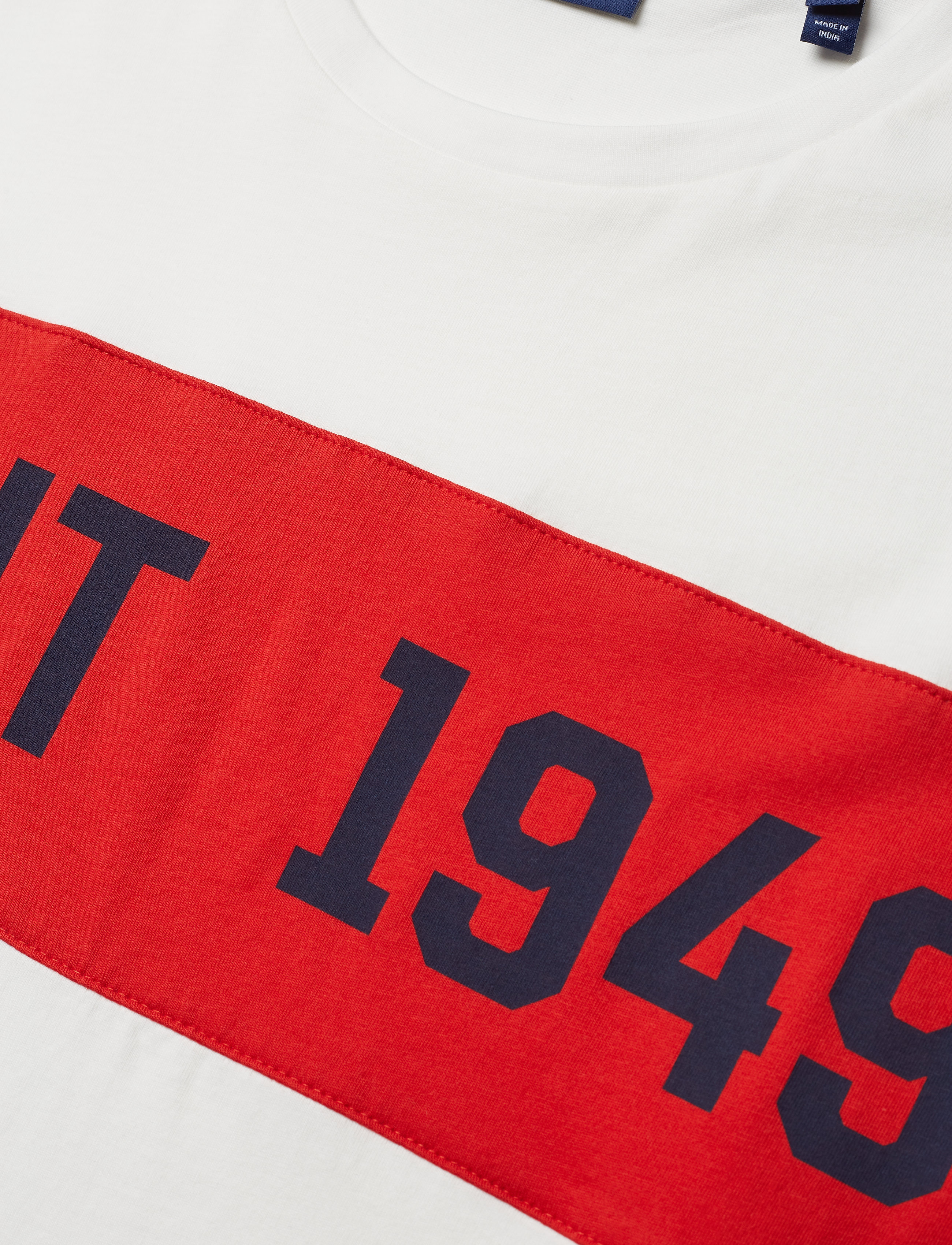 GANT - SMU. GANT CHEST STRIPE T-SHIRT - eggshell - 2