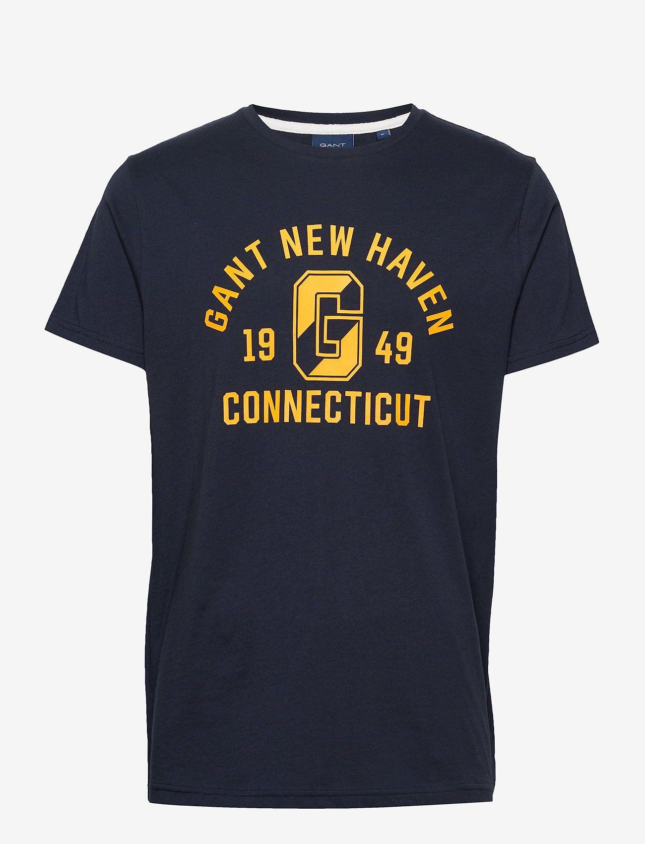 GANT - D1. GANT VARSITY SS T-SHIRT - evening blue - 0