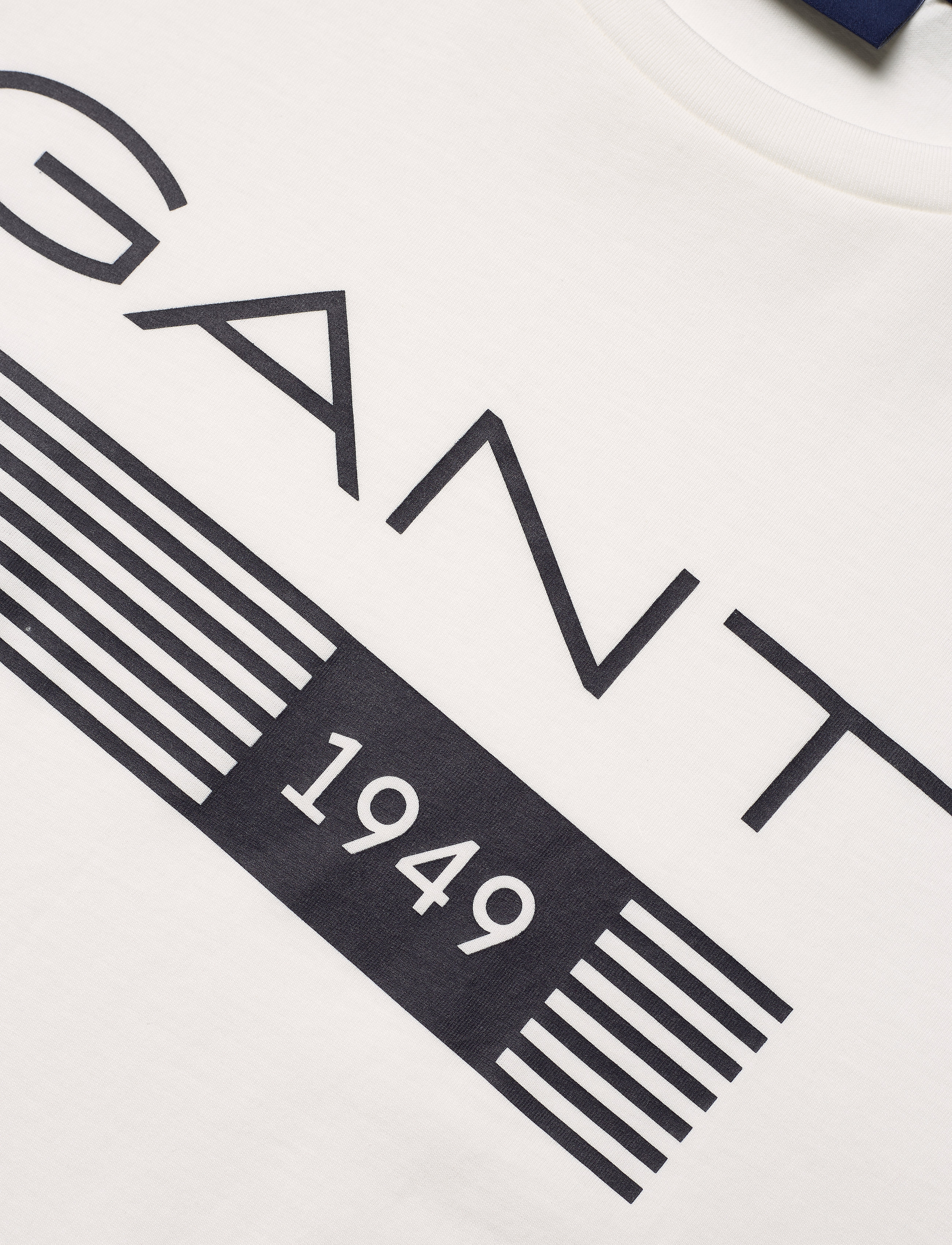 GANT - D1. 13 STRIPES SS T-SHIRT - eggshell - 2