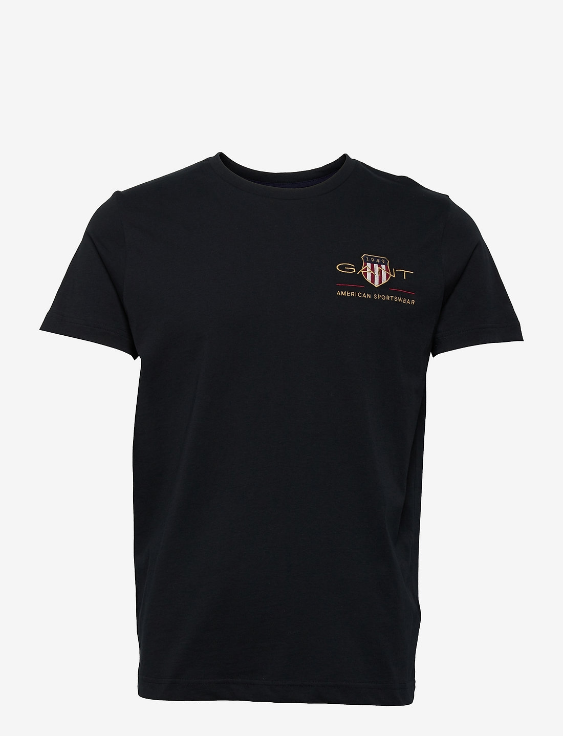 GANT - ARCHIVE SHIELD EMB SS T-SHIRT - kortærmede t-shirts - black - 0