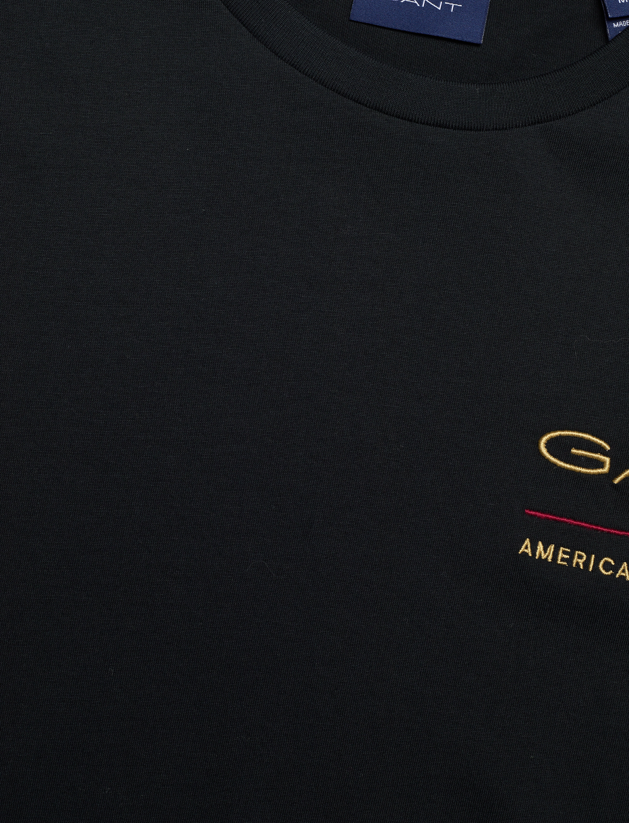 GANT - ARCHIVE SHIELD EMB SS T-SHIRT - black - 2