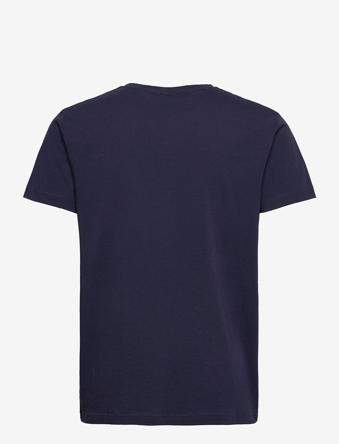 GANT - ARCHIVE SHIELD EMB SS T-SHIRT - short-sleeved t-shirts - evening blue - 1