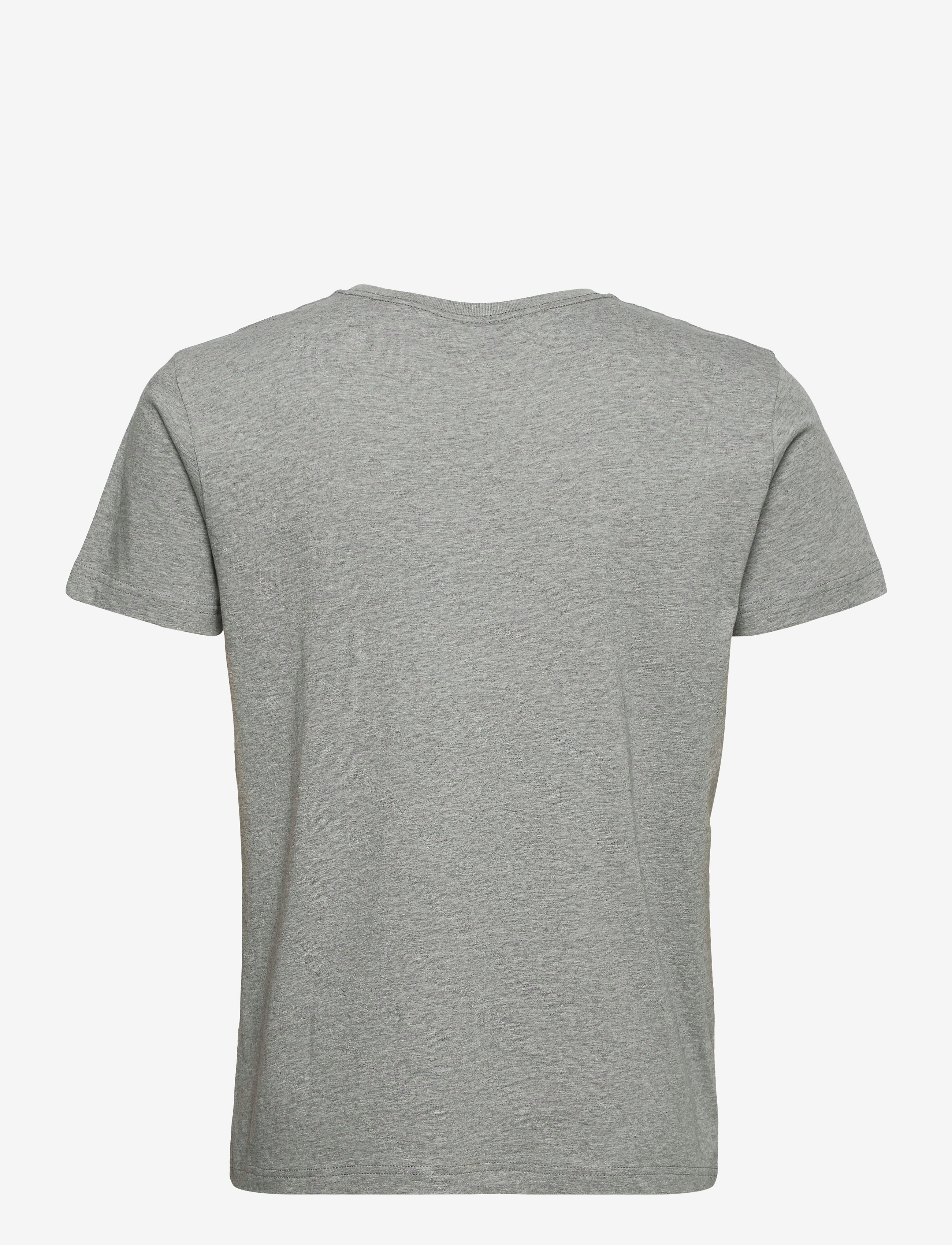 GANT - ARCHIVE SHIELD EMB SS T-SHIRT - grey melange - 1
