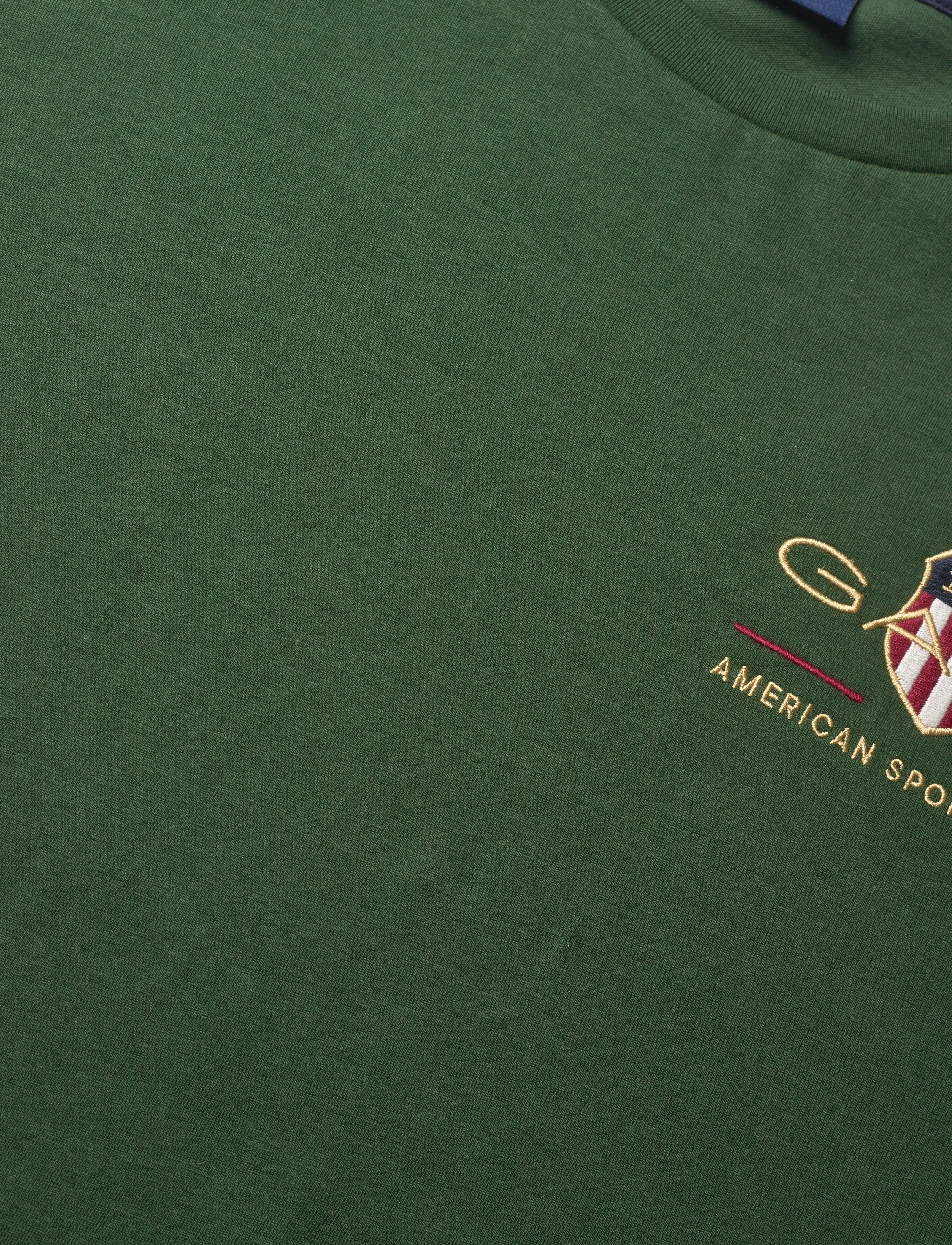 GANT - ARCHIVE SHIELD EMB SS T-SHIRT - storm green - 2