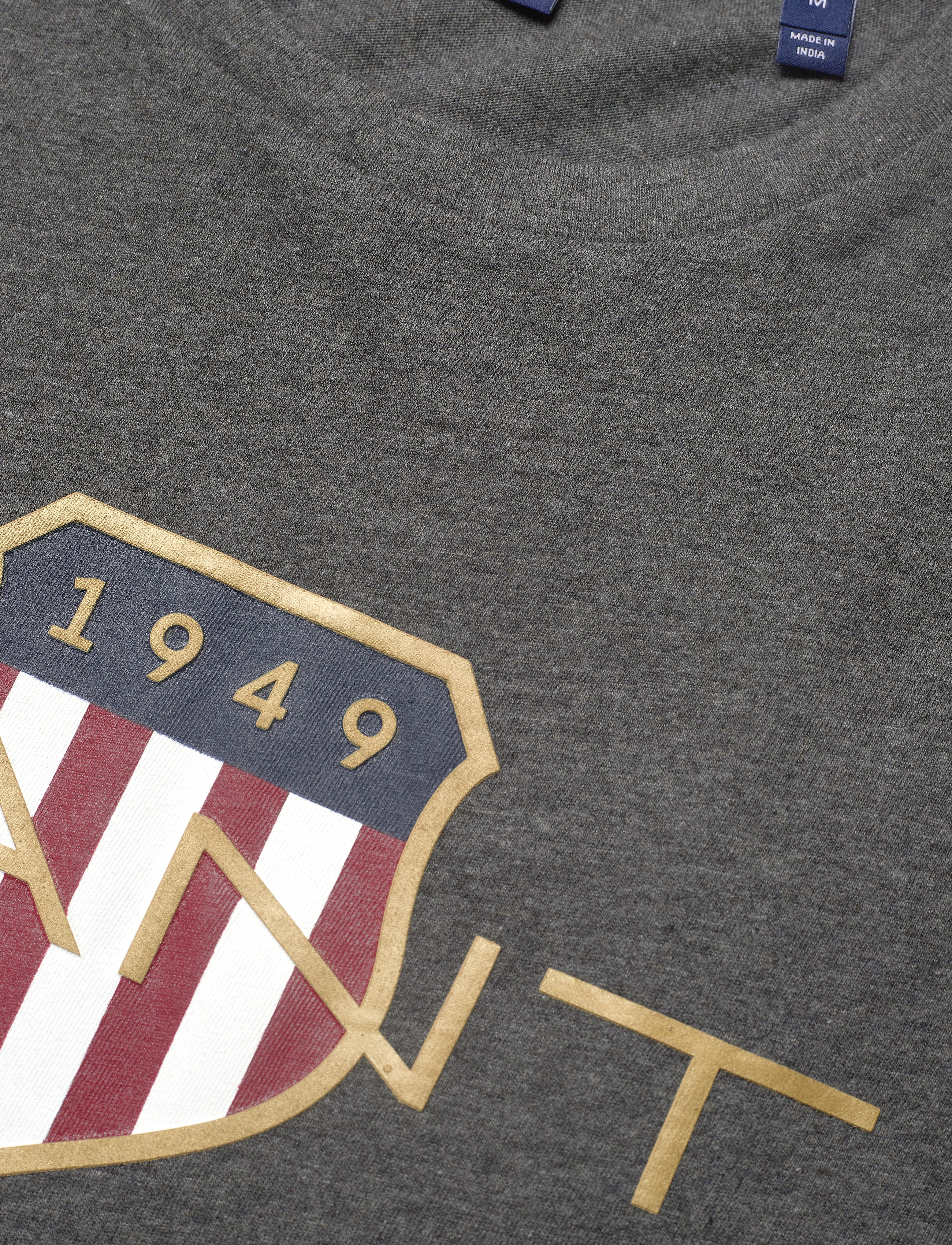 GANT - D2. ARCHIVE SHIELD SS T-SHIRT - antracit melange - 2