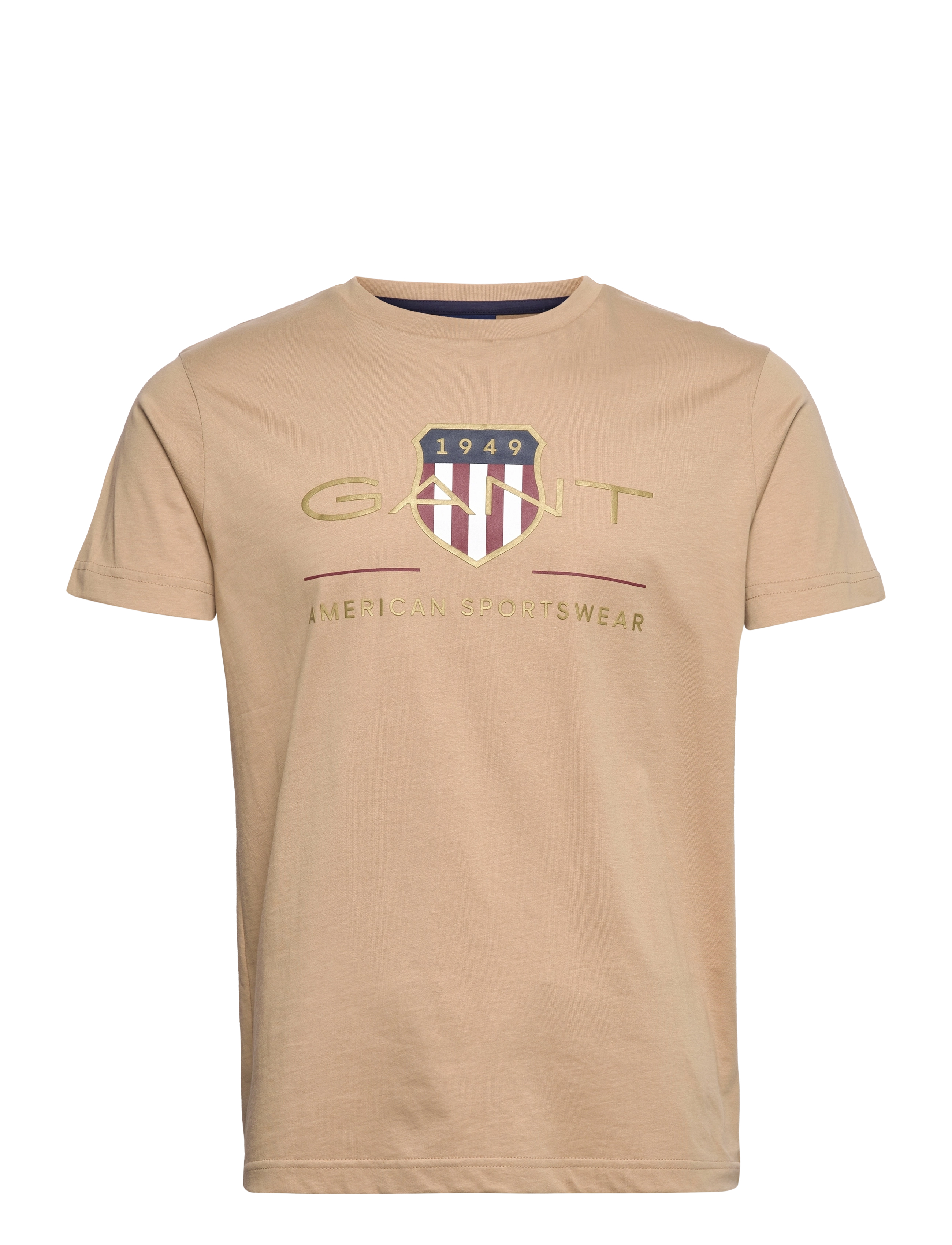 GANT - D2. ARCHIVE SHIELD SS T-SHIRT - hazelwood beige - 0