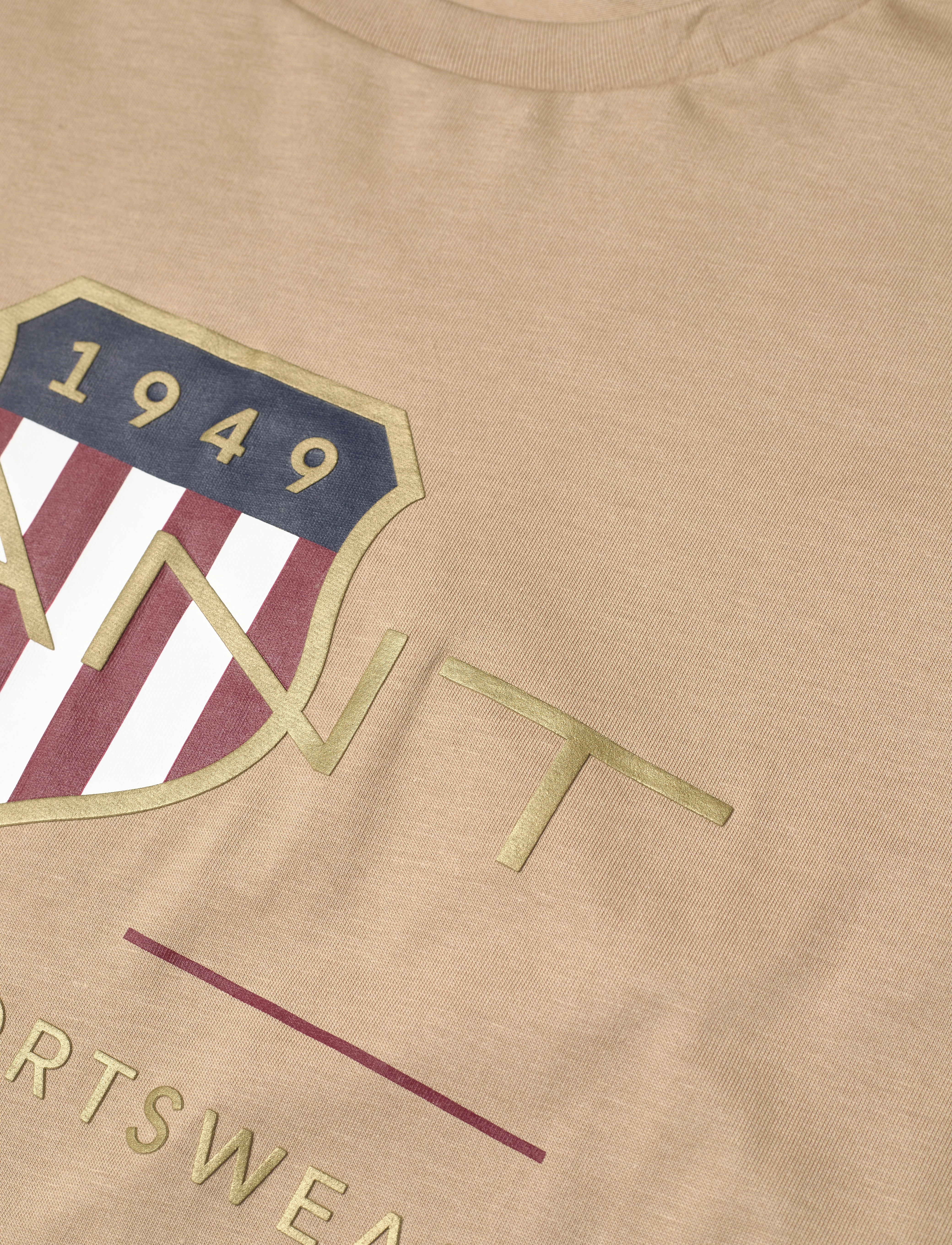 GANT - D2. ARCHIVE SHIELD SS T-SHIRT - hazelwood beige - 2