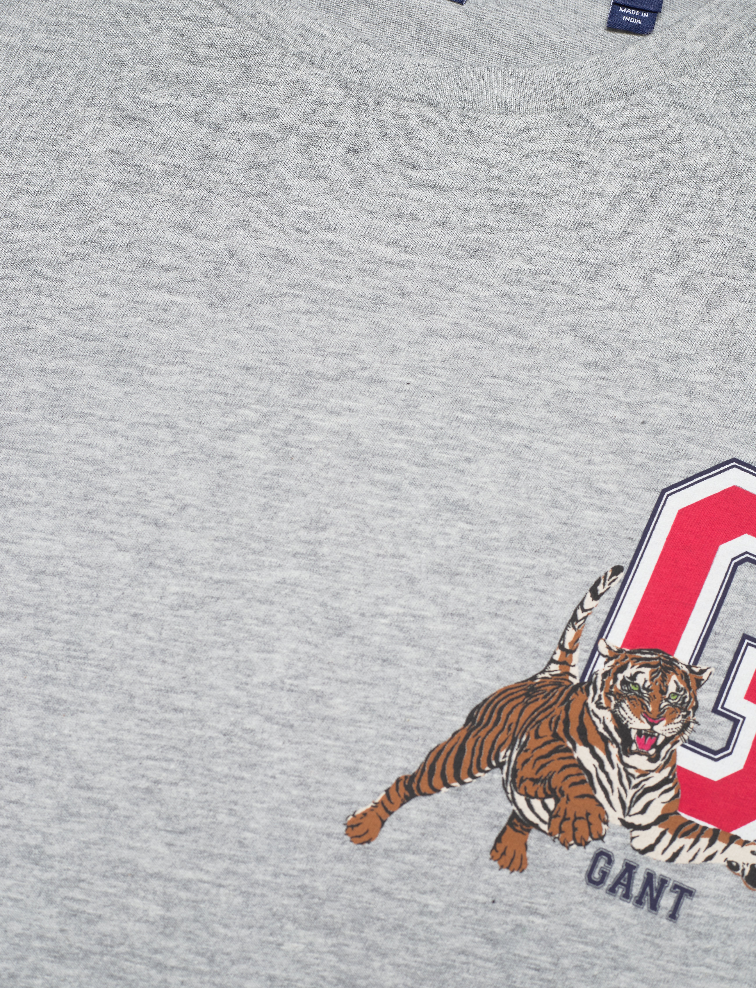 GANT - D2, TIGER SS T-SHIRT - grey melange - 2