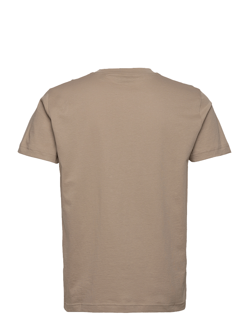 GANT - REG TONAL SHIELD SS T-SHIRT - lühikeste varrukatega t-särgid - concrete beige - 2
