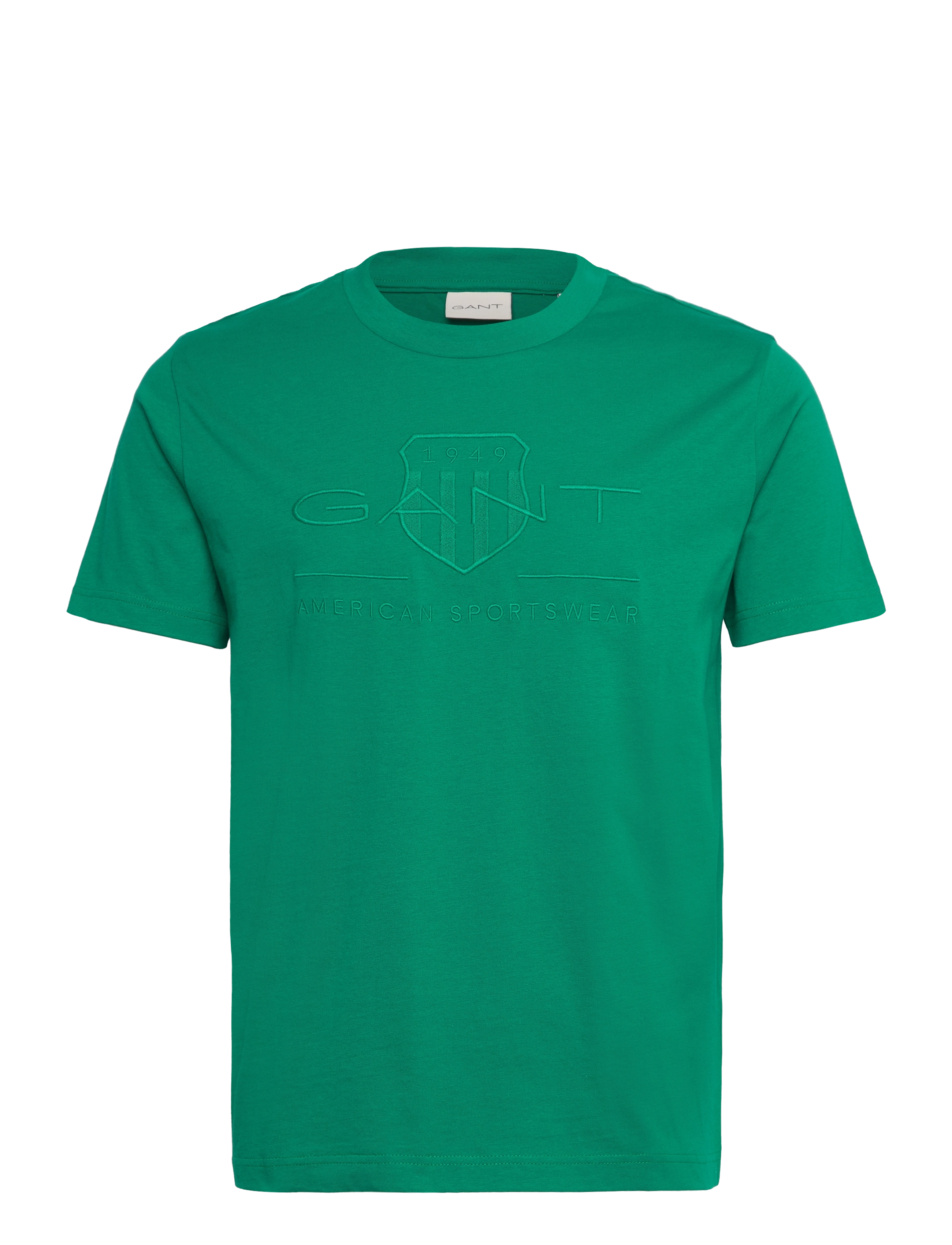 Gant REG TONAL SHIELD SS T-SHIRT - Gant - DEEP GREEN / green