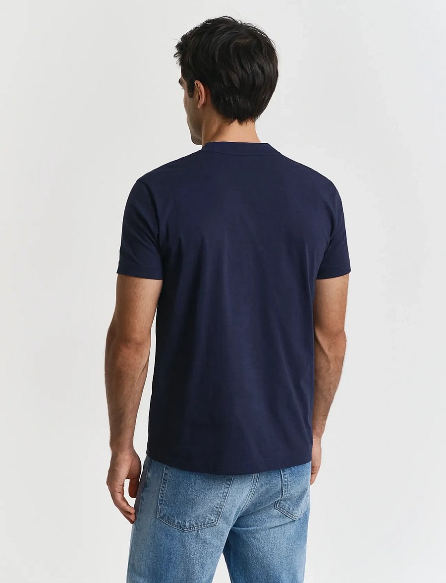 Gant - REG TONAL SHIELD SS T-SHIRT - t-shirts à manches courtes - evening blue - 3