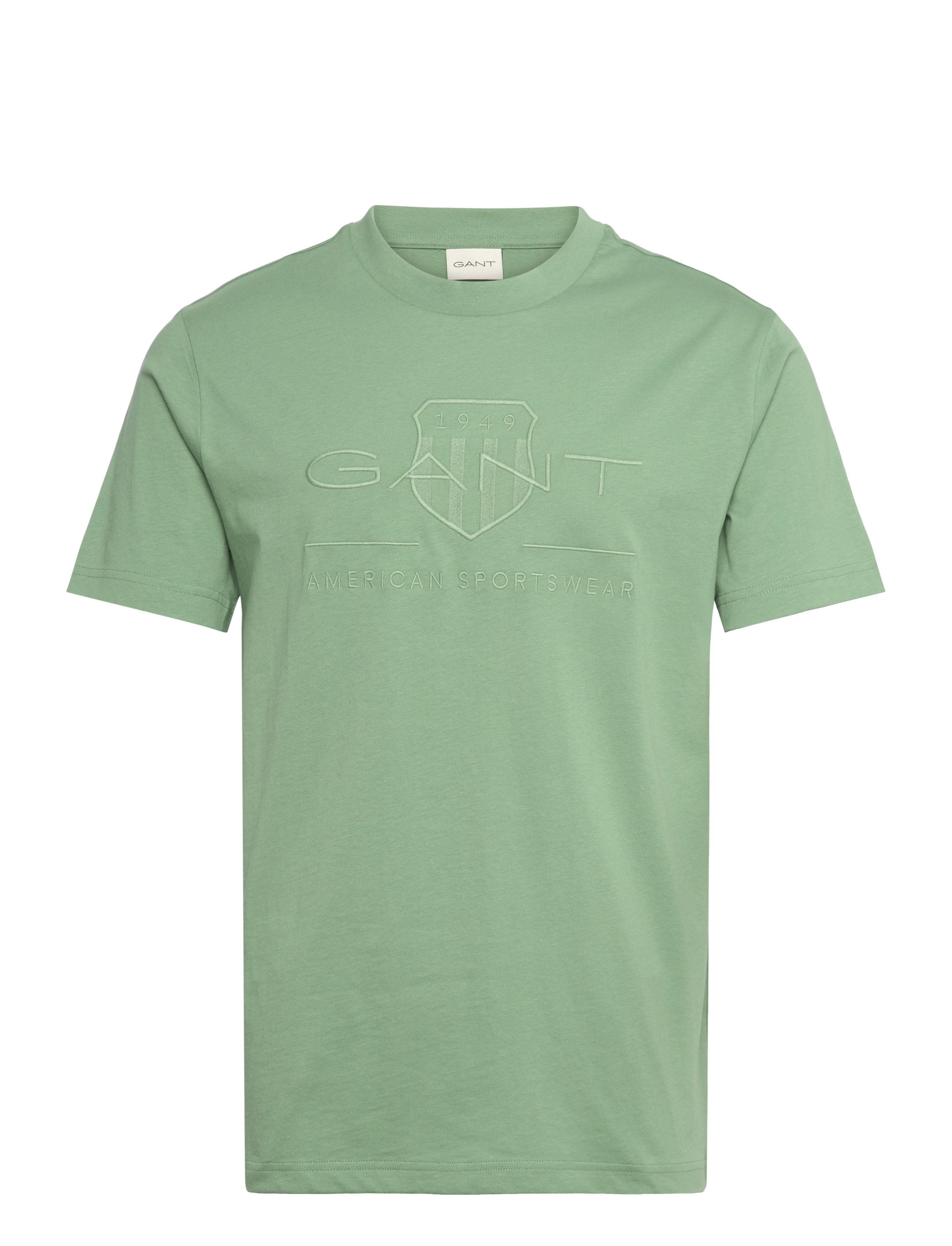 Gant REG TONAL SHIELD SS T-SHIRT - Gant - KALAMATA GREEN / green