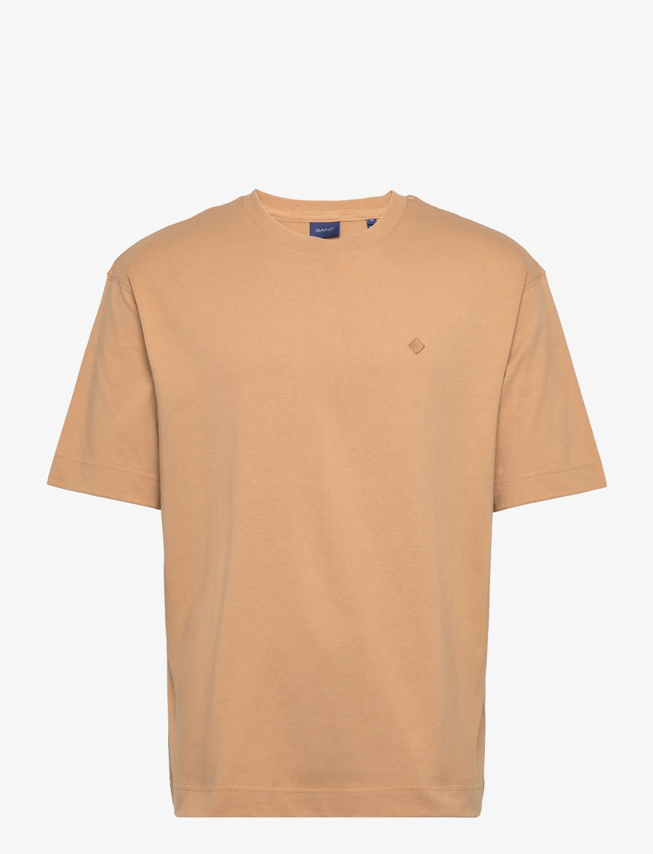 GANT - D1. ICON G ESSENTIAL SS T-SHIRT - basic t-shirts - toffee beige - 0