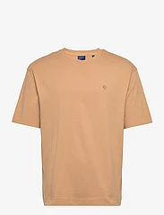 GANT - D1. ICON G ESSENTIAL SS T-SHIRT - basic t-shirts - toffee beige - 0