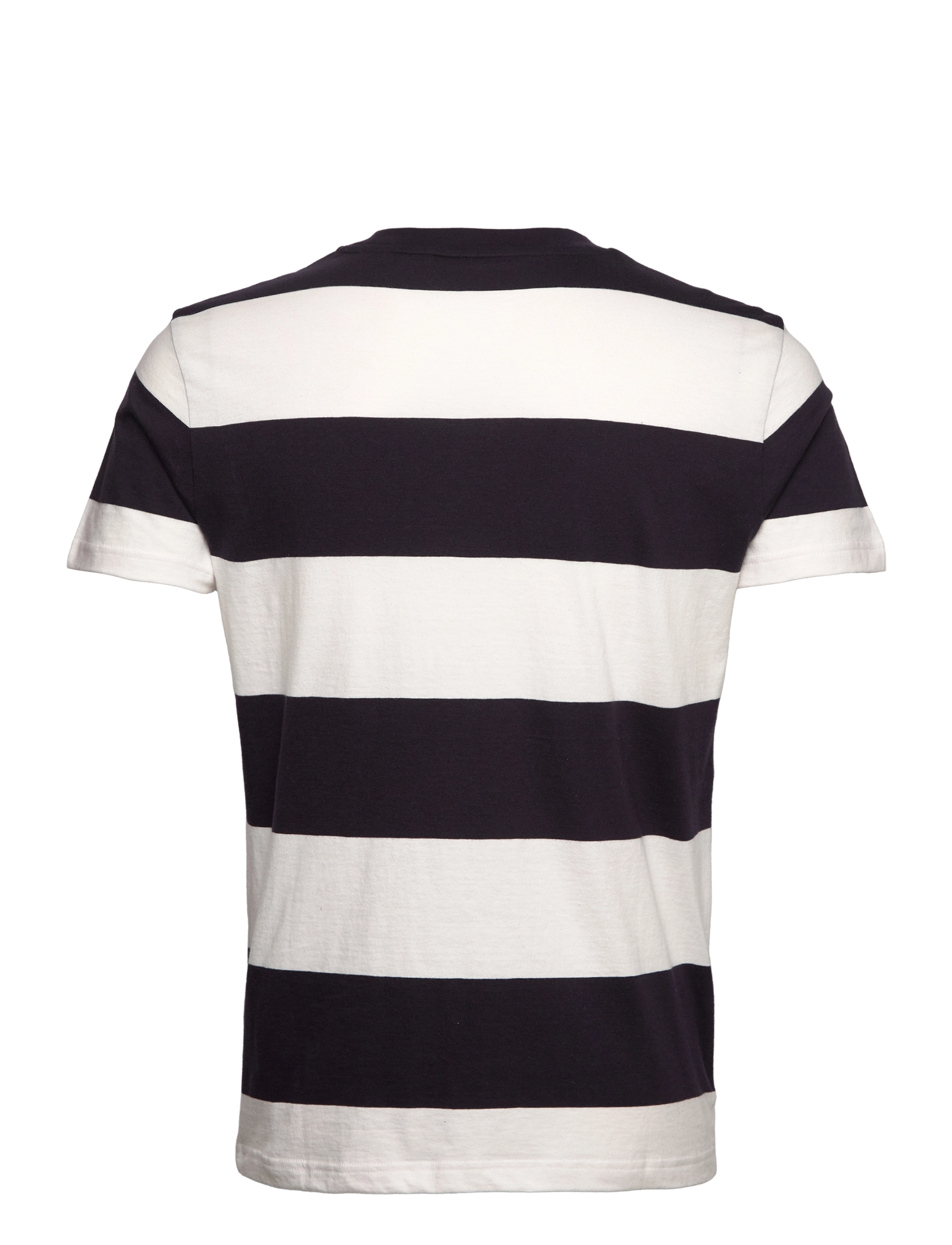 GANT - D1. BAR STRIPE ARCHIVE SHIELD TEE - eggshell - 1