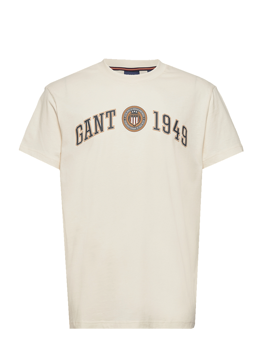 GANT - D1. GANT CREST SHIELD TSHIRT - cream - 0