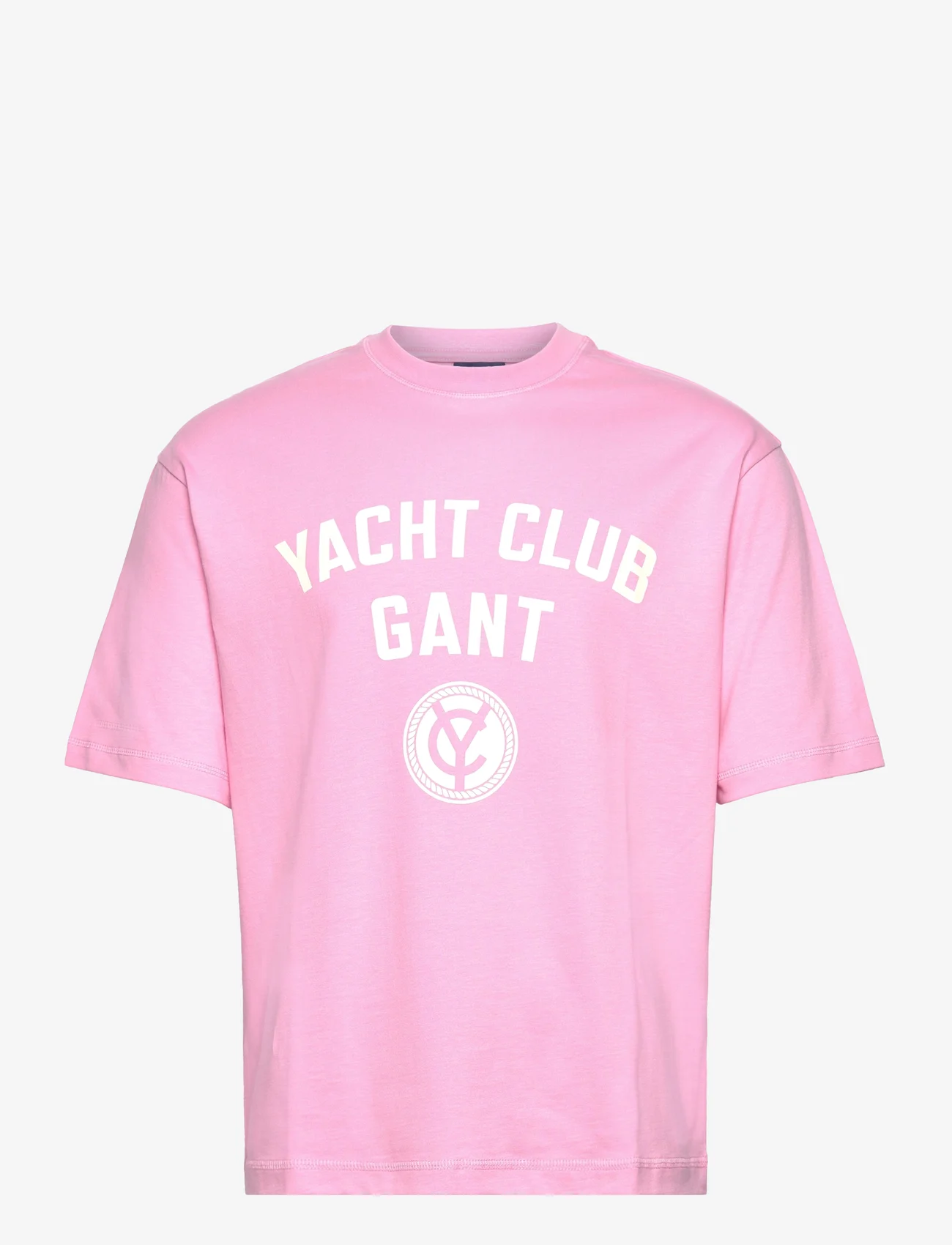 GANT - YACHT T-SHIRT - krótki rękaw - bright pink - 0