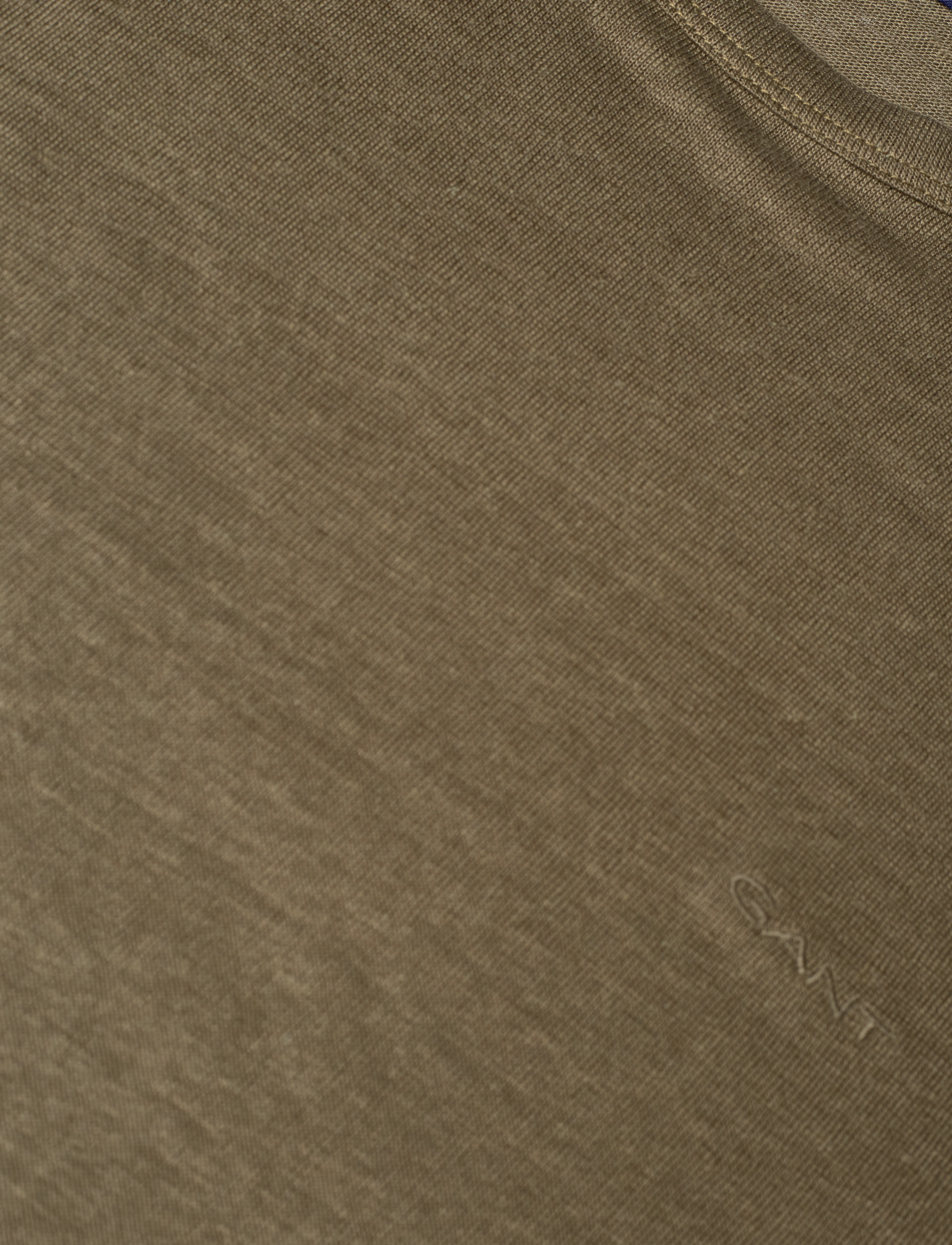 GANT - LINEN REGULAR T-SHIRT - racing green - 2