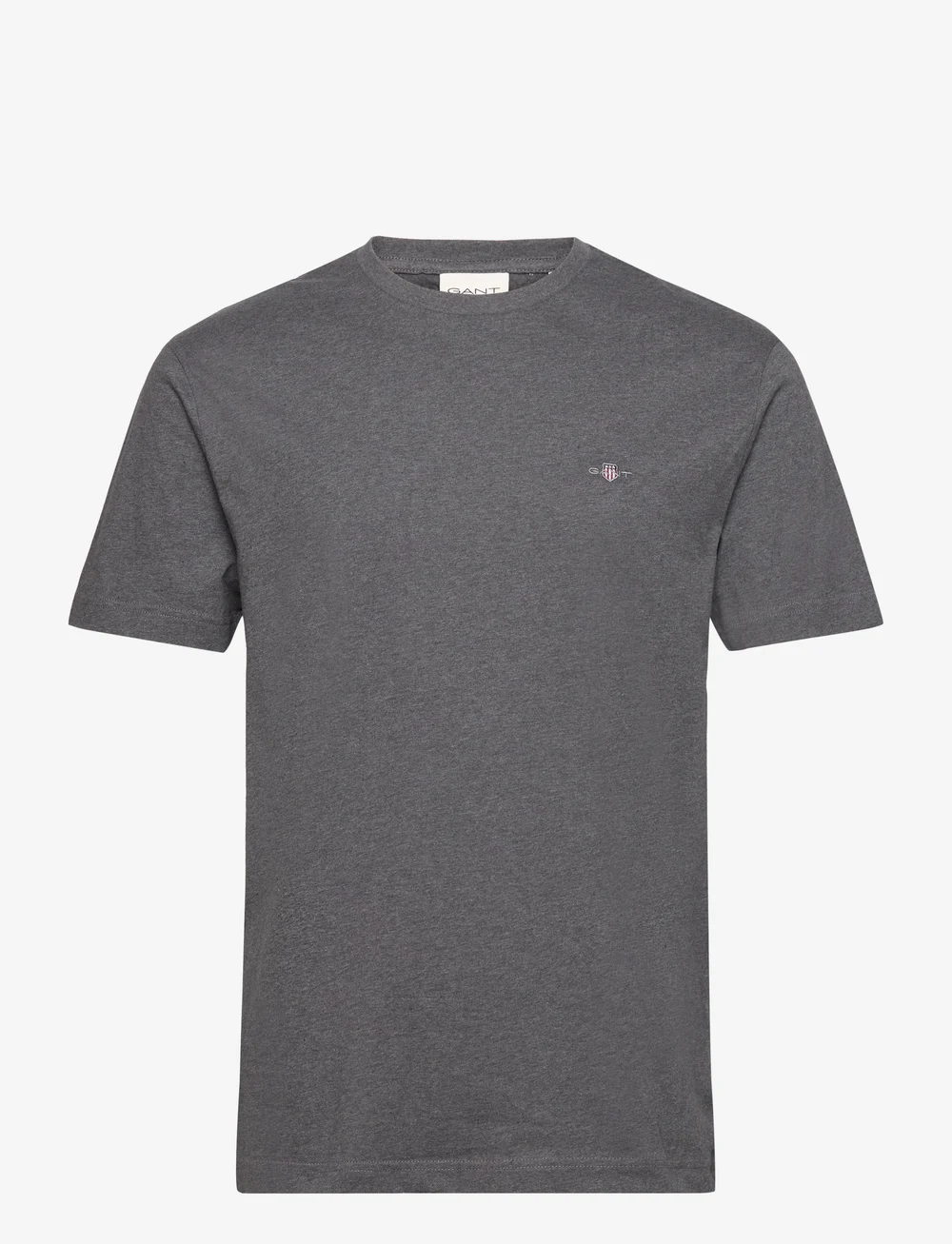 GANT - REG SHIELD SS T-SHIRT - kurzärmelig - antracit melange - 1