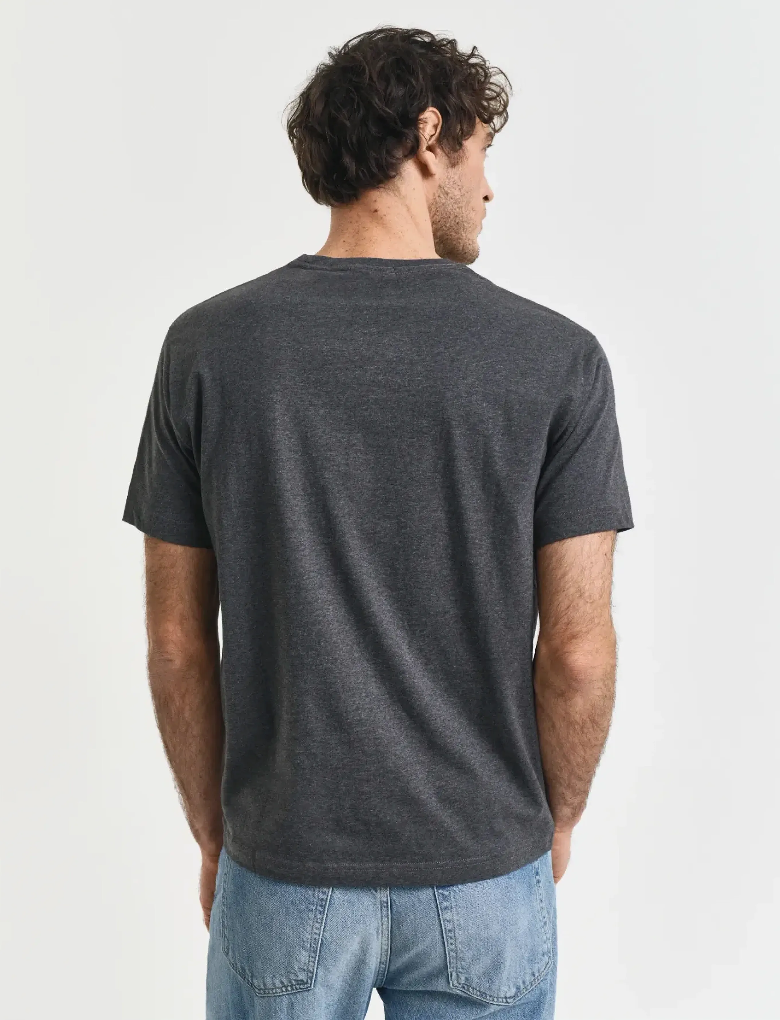 Gant - Shield T-Shirt - kurzärmelig - antracit melange - 3