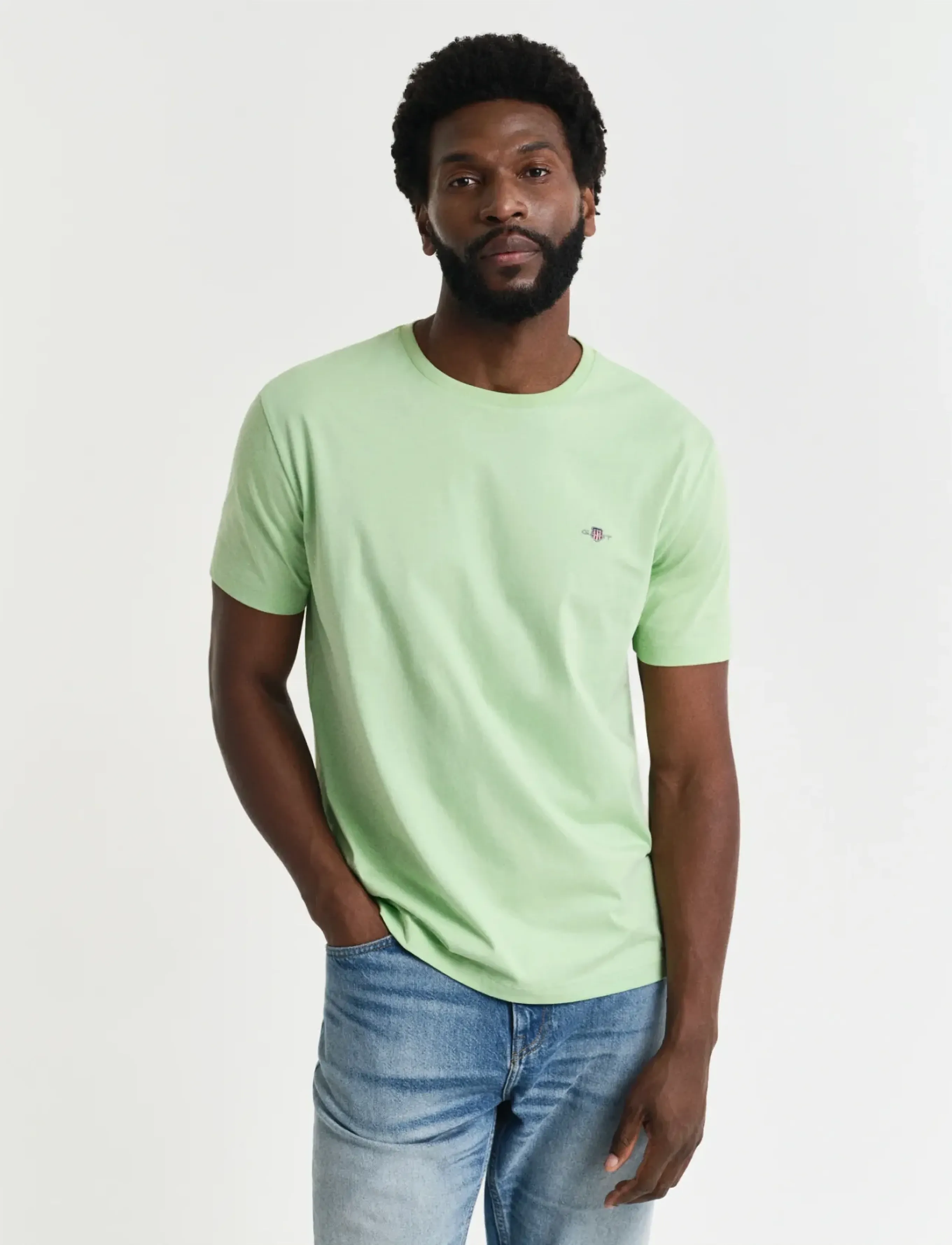 GANT Graphic T-Shirt - T-shirts - APPLE GREEN / green