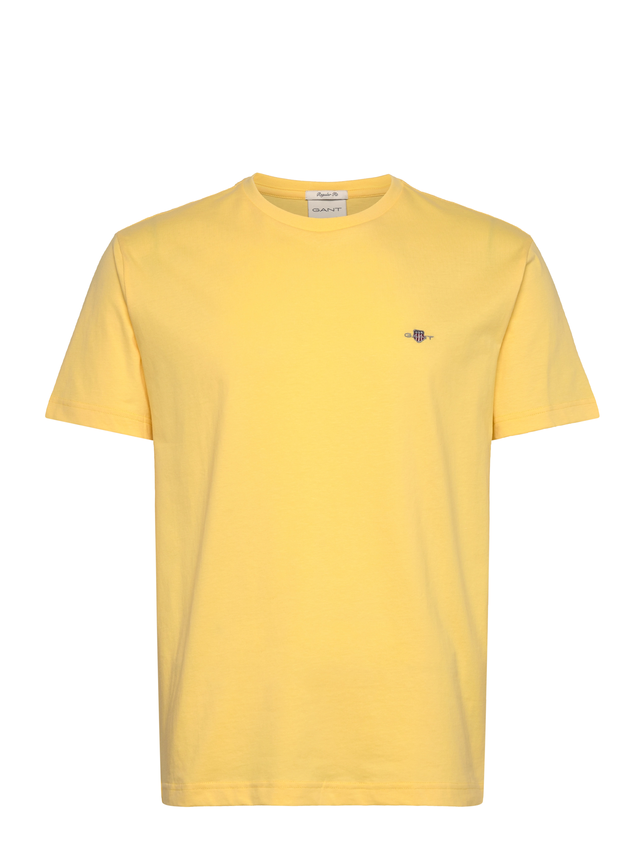 Gant REG SHIELD SS T-SHIRT - T-shirts - BANANA YELLOW / yellow