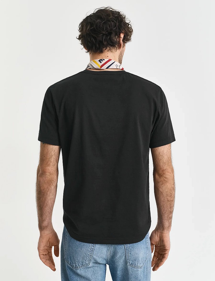 Gant - Shield T-Shirt - lühikeste varrukatega t-särgid - black - 3