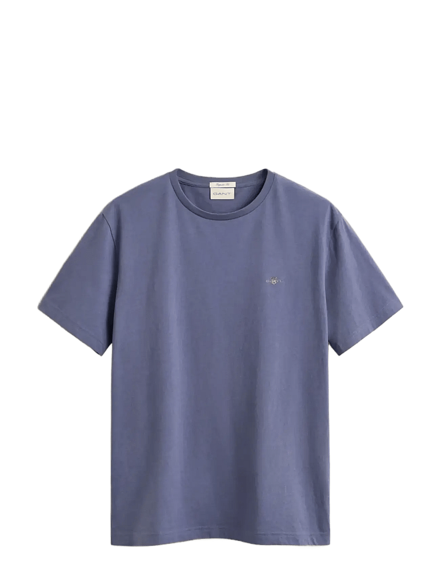 Gant - Shield T-Shirt - kurzärmelige t-shirts - blue horizon - 1
