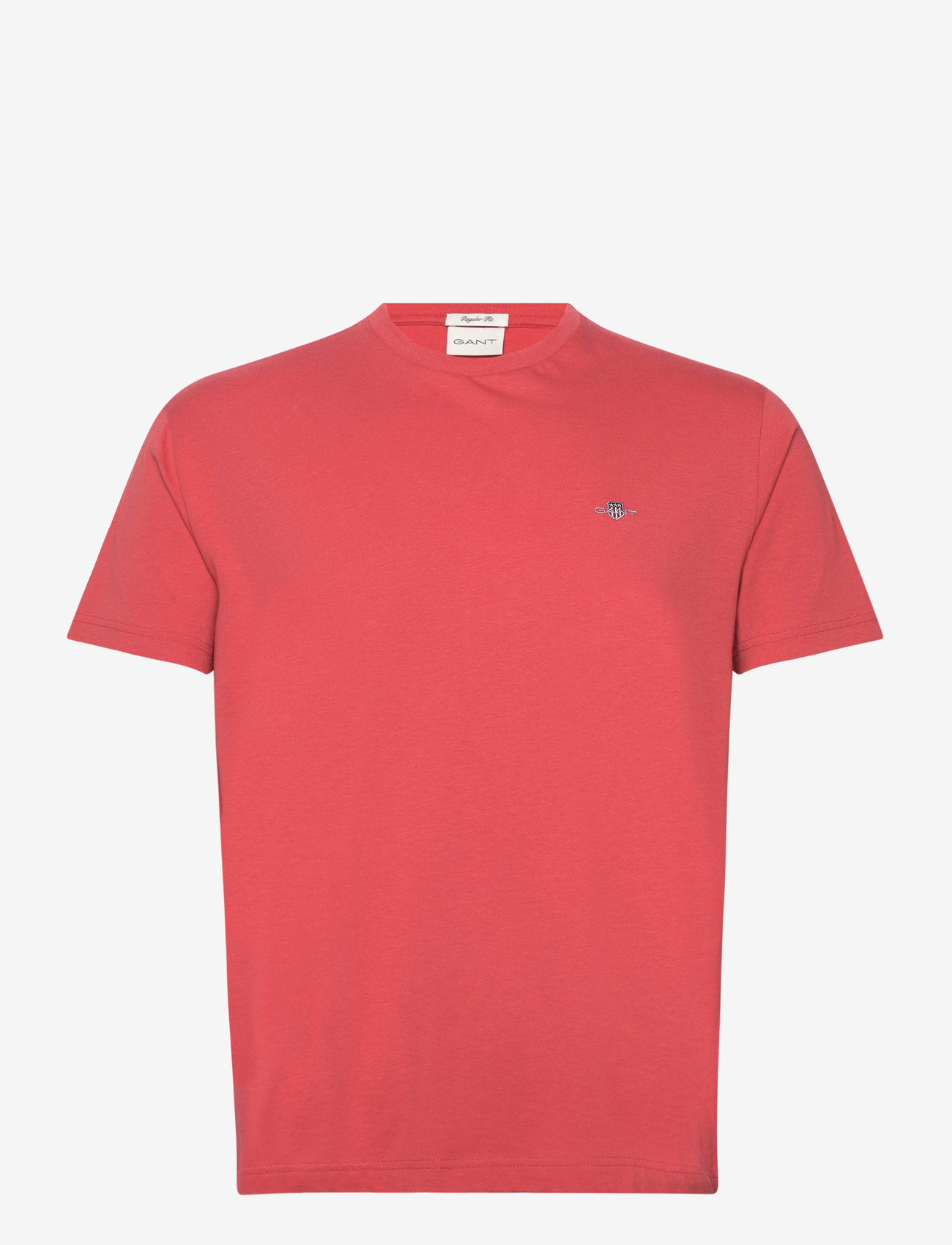 Gant - REG SHIELD SS T-SHIRT - lühikeste varrukatega t-särgid - brick red - 1