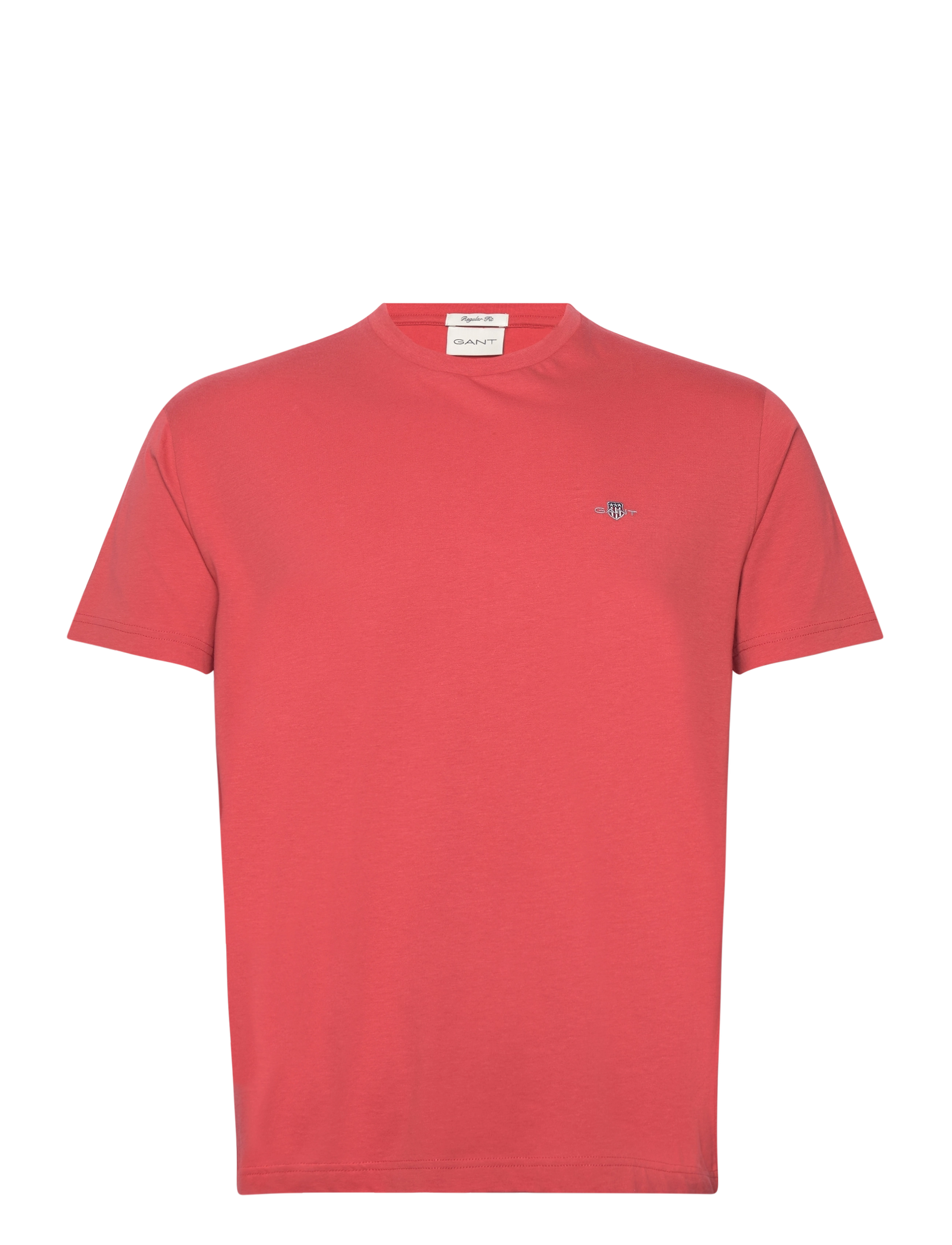 Gant REG SHIELD SS T-SHIRT - T-shirts - BRICK RED / red