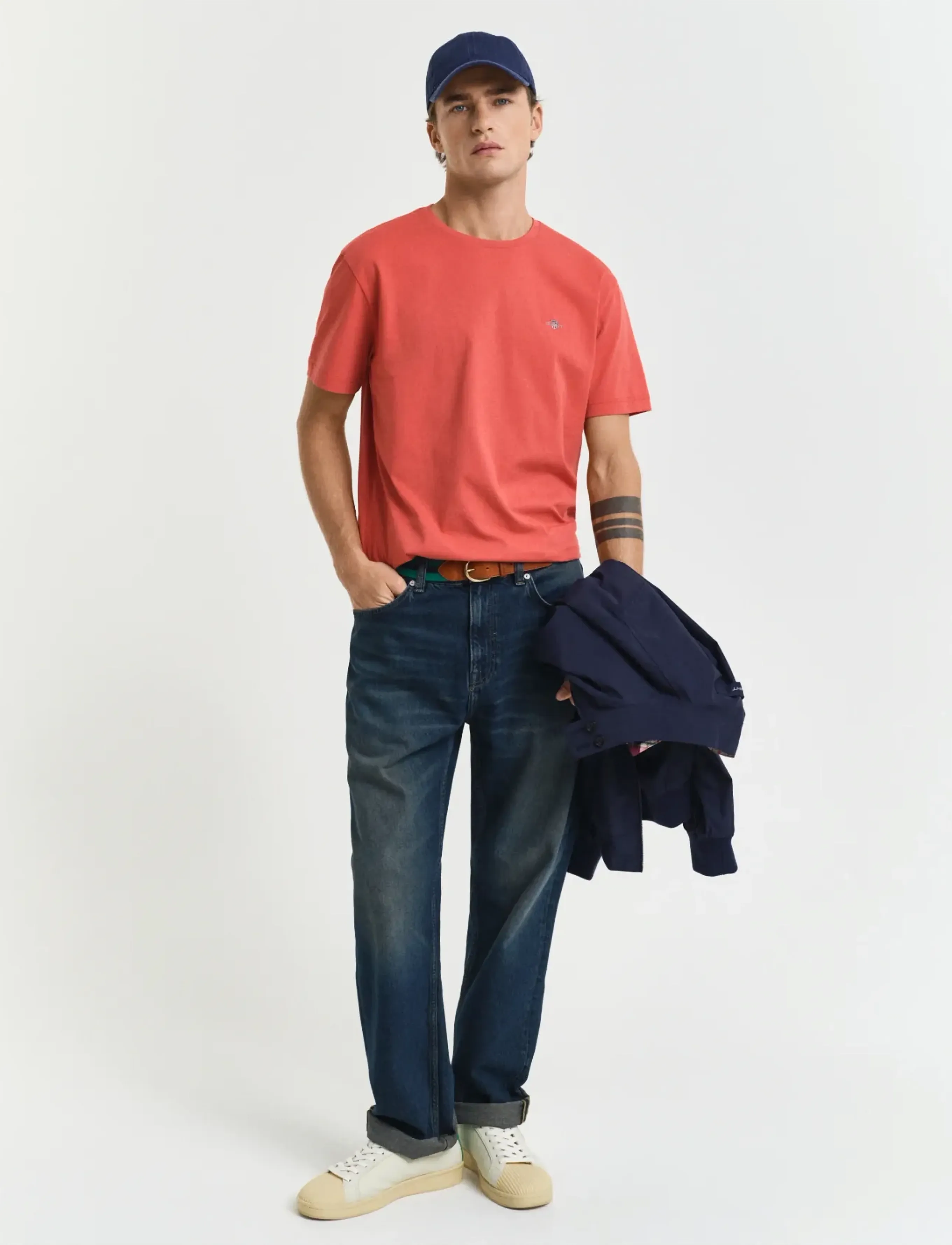 Gant - Shield T-Shirt - short-sleeved t-shirts - brick red - 5
