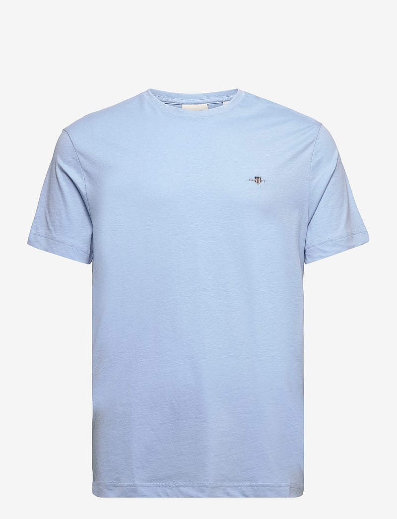 GANT - REG SHIELD SS T-SHIRT - t-shirts - capri blue - 1