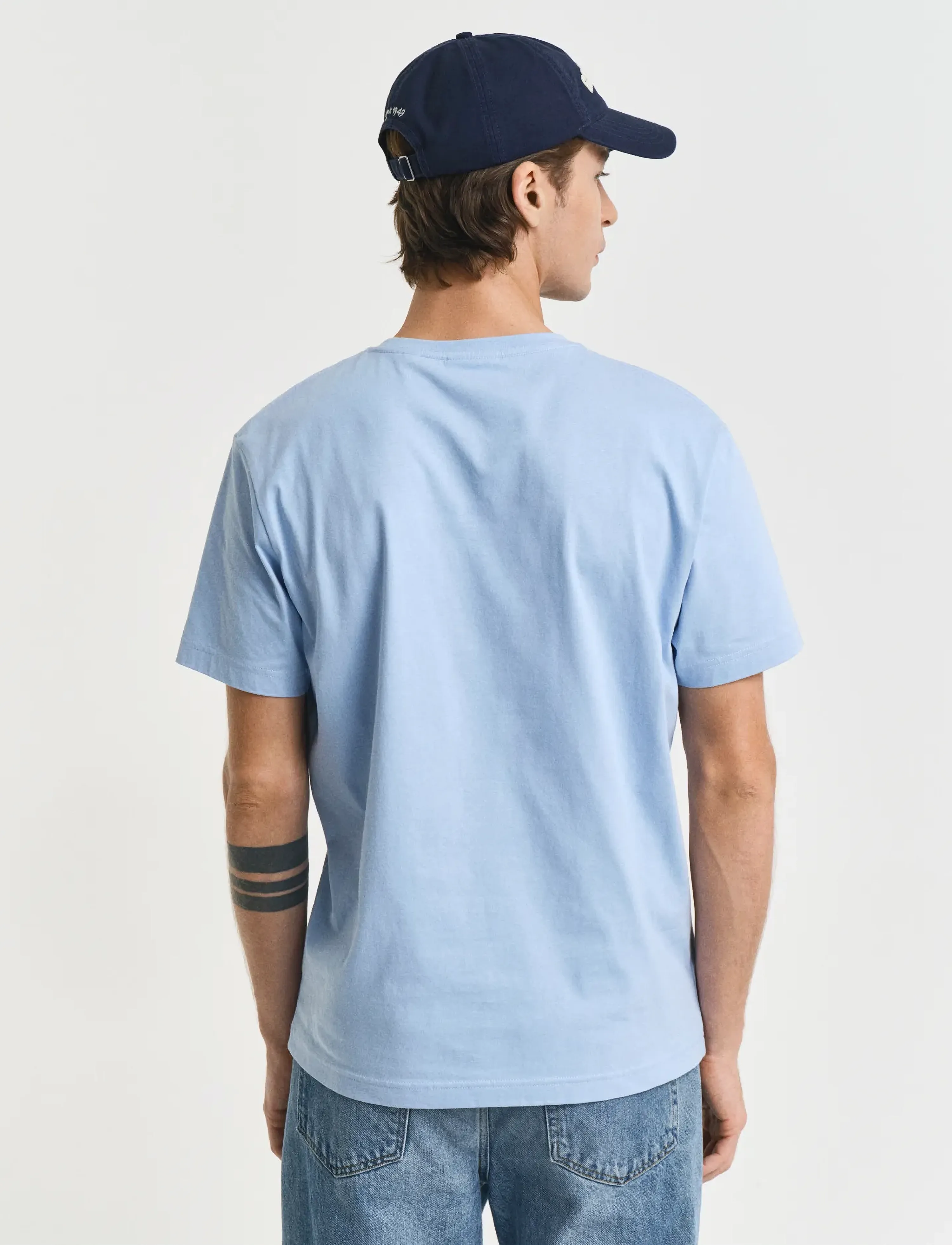 Gant - Shield T-Shirt - short-sleeved t-shirts - capri blue - 3