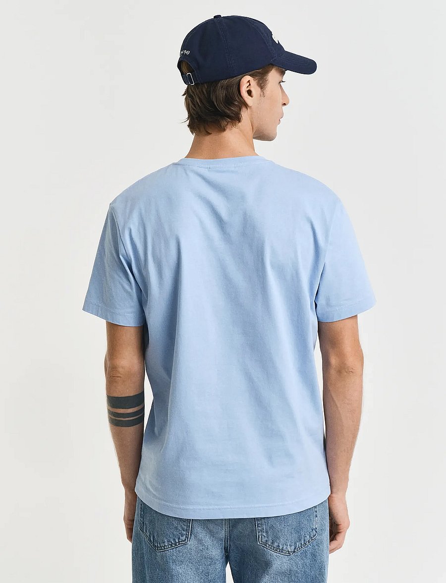 Gant - Shield T-Shirt - lühikeste varrukatega t-särgid - capri blue - 3