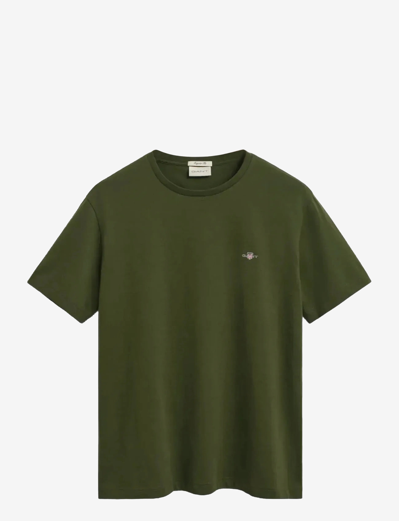 GANT - REG SHIELD SS T-SHIRT - kortärmade t-shirts - country green - 0