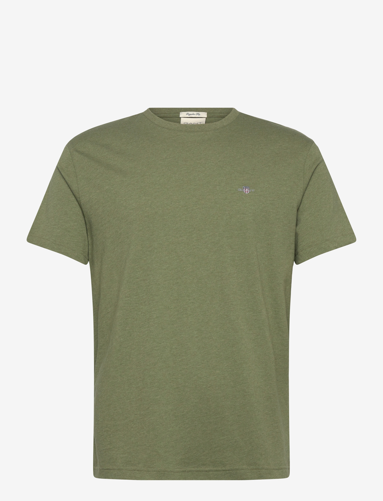 GANT - Graphic T-Shirt - short-sleeved t-shirts - dark cactus melange - 0