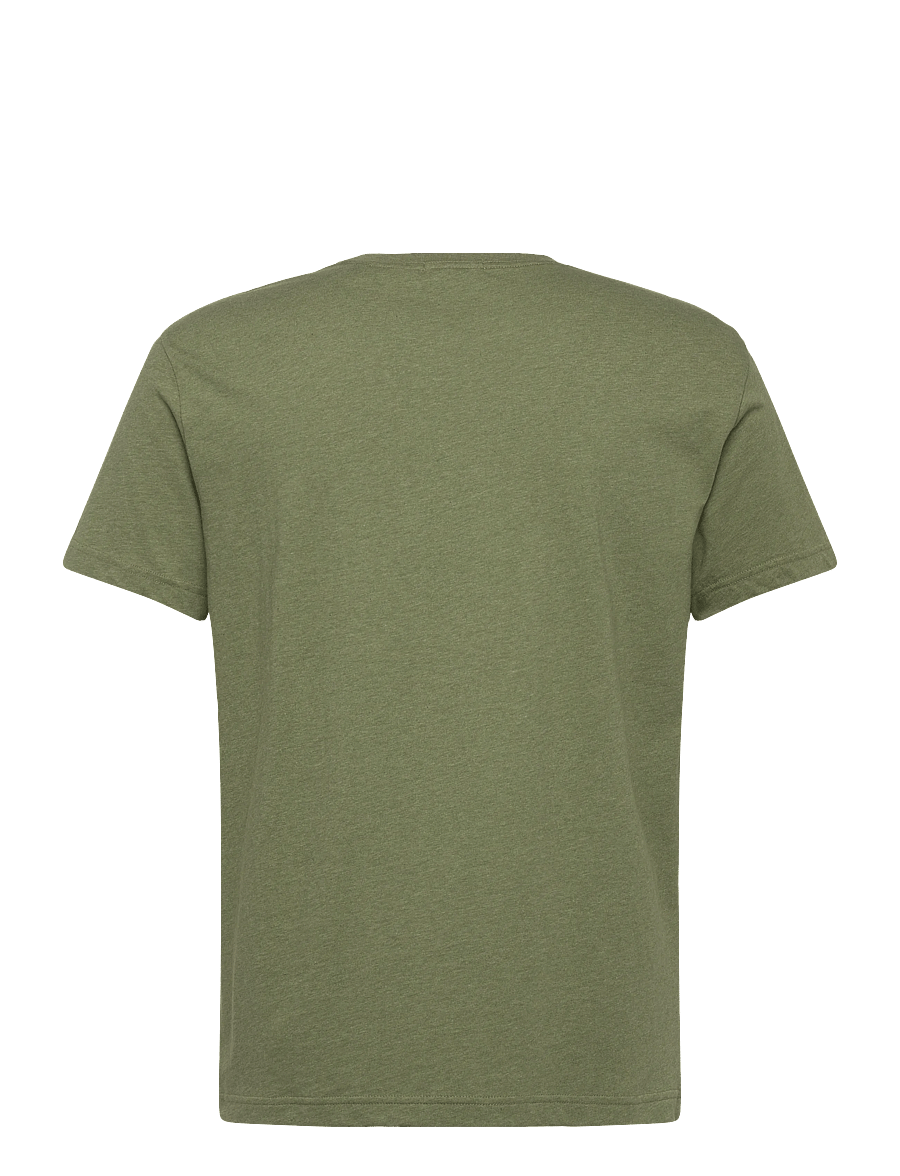 Gant - Shield T-Shirt - kortærmede t-shirts - dark cactus melange - 2