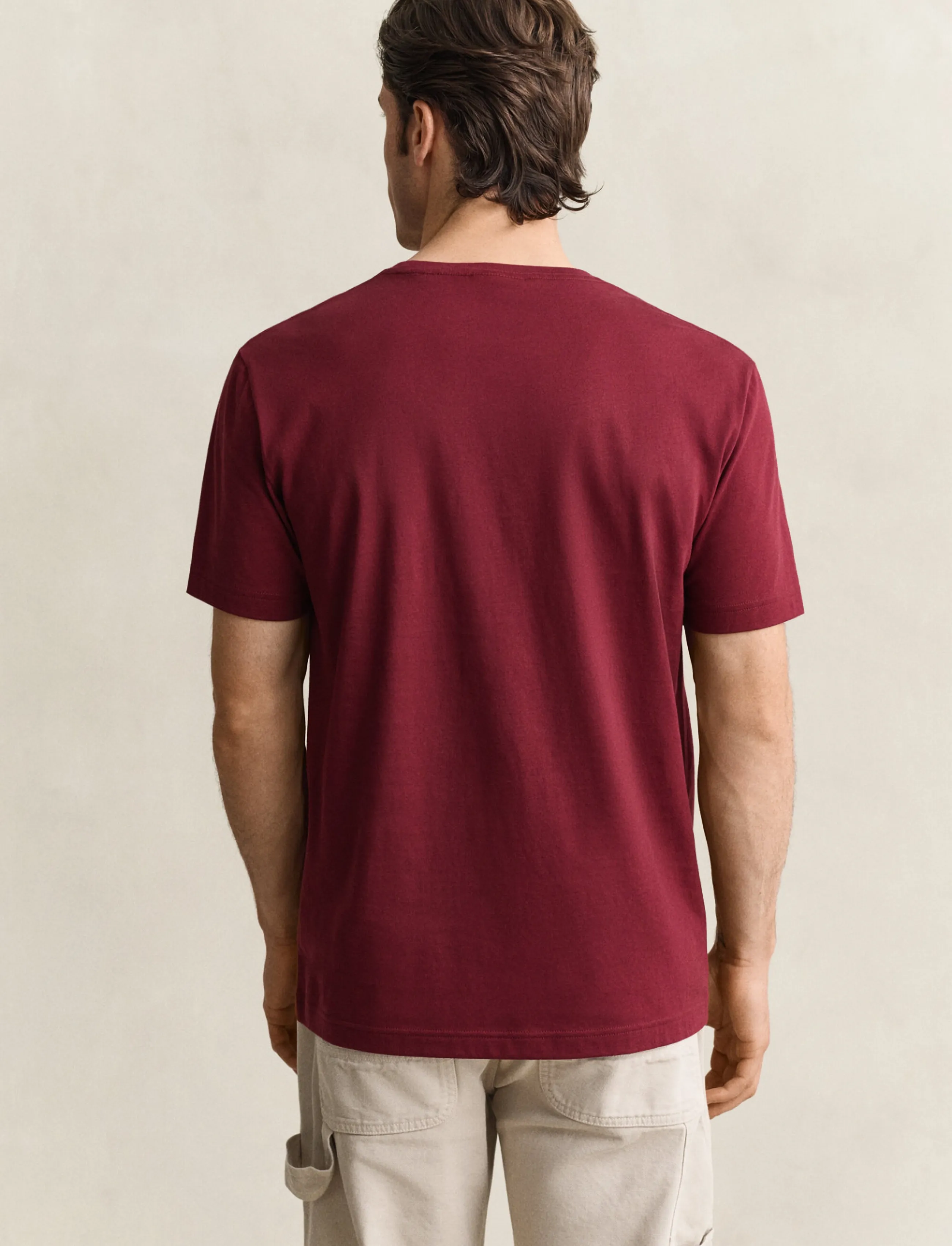 Gant - Shield T-Shirt - kortærmede t-shirts - deep grape wine - 2