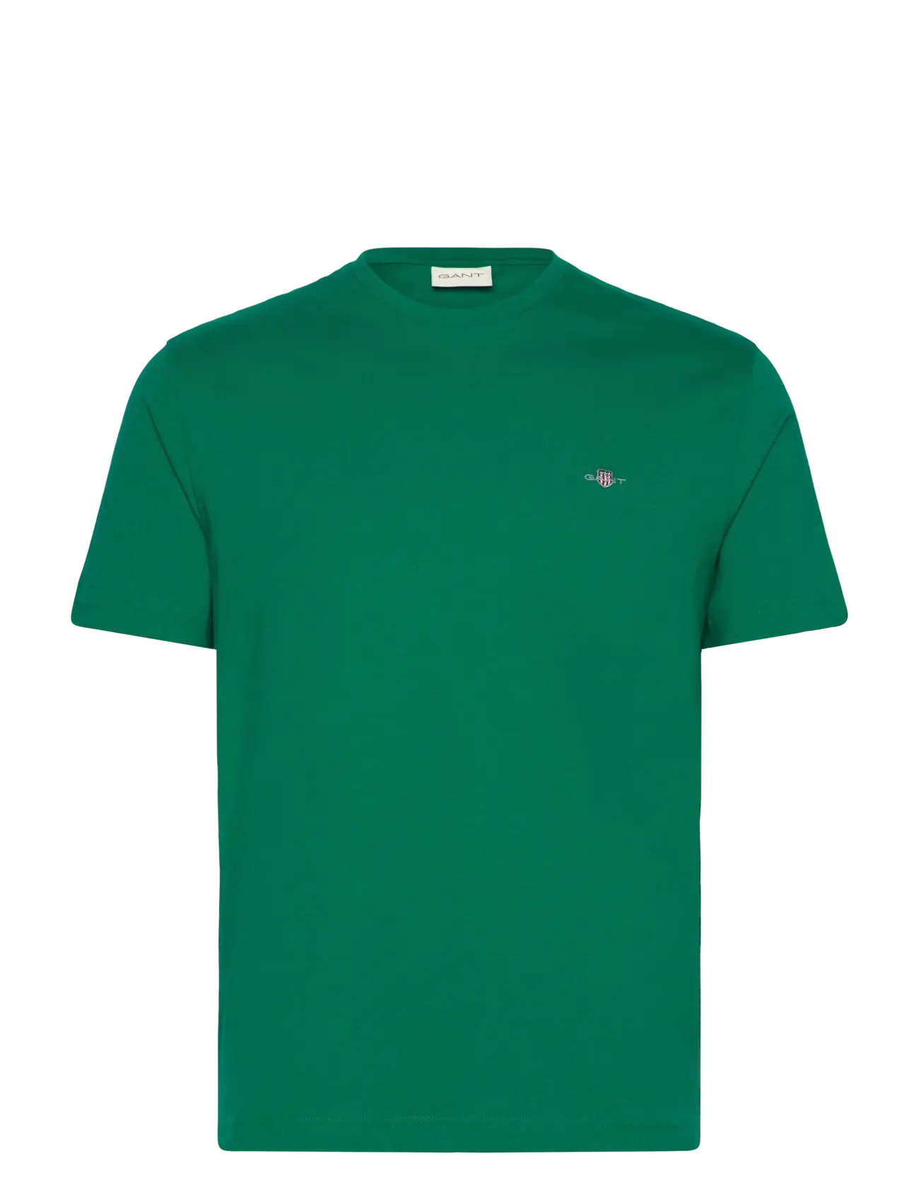 GANT REG SHIELD SS T-SHIRT - Marškinėliai - DEEP GREEN / green