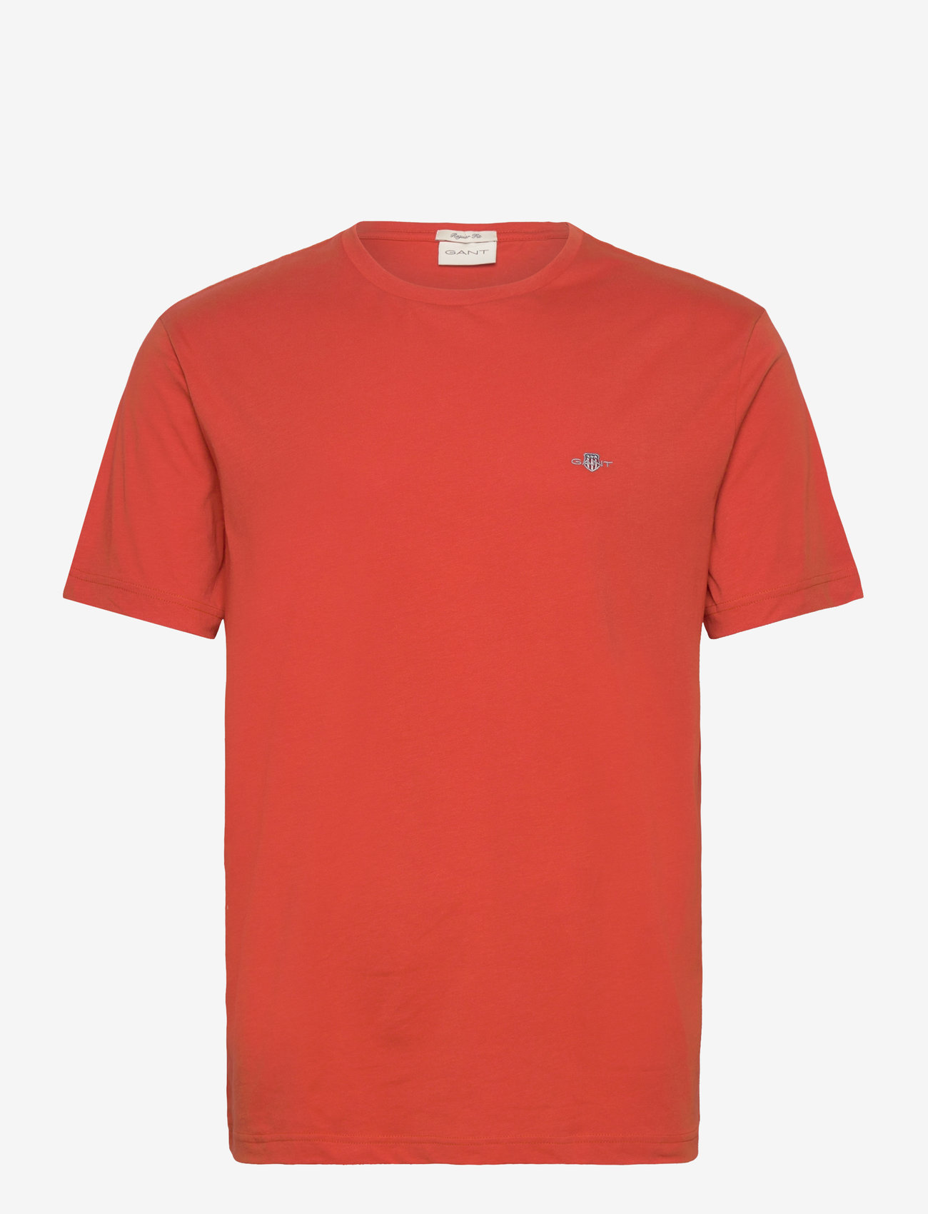 GANT - REG SHIELD SS T-SHIRT - kortärmade t-shirts - deep orange - 1