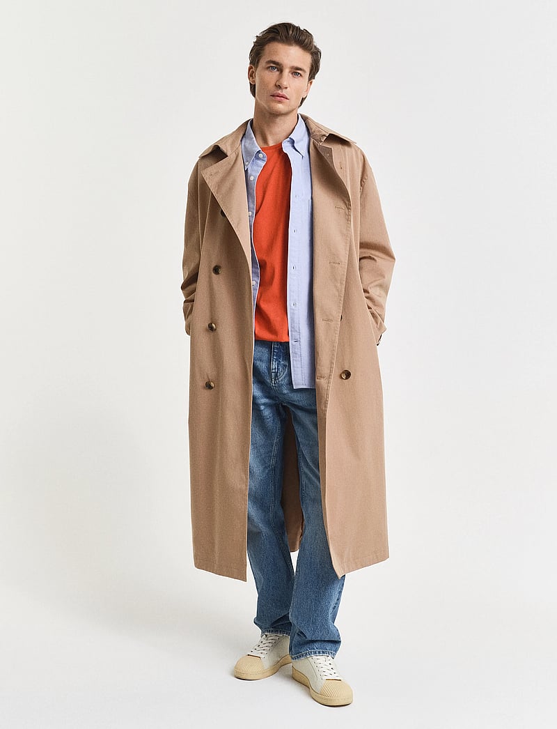 GANT - REG SHIELD SS T-SHIRT - kortärmade t-shirts - deep orange - 5