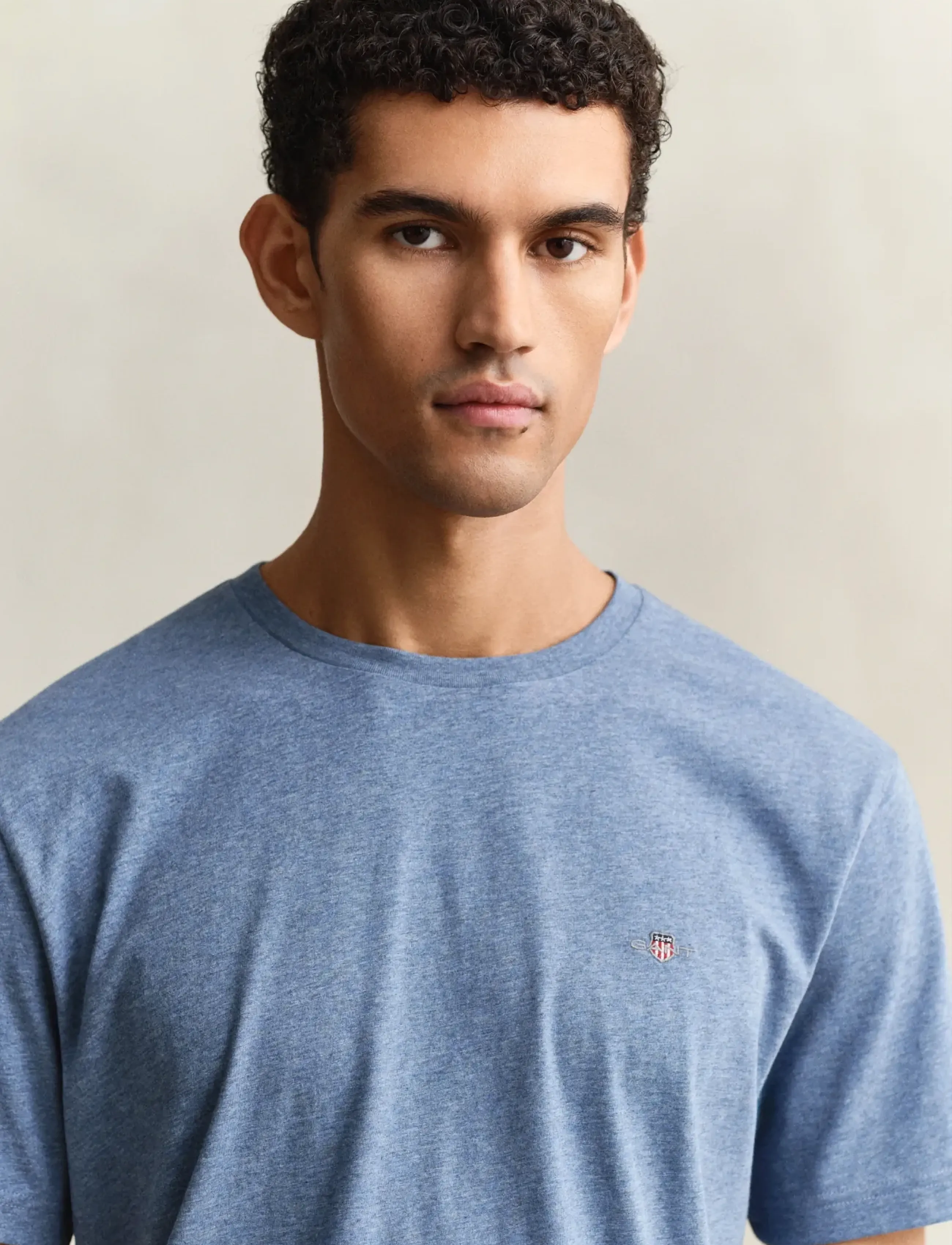 Gant - Shield T-Shirt - kurzärmelig - denim blue melange - 3