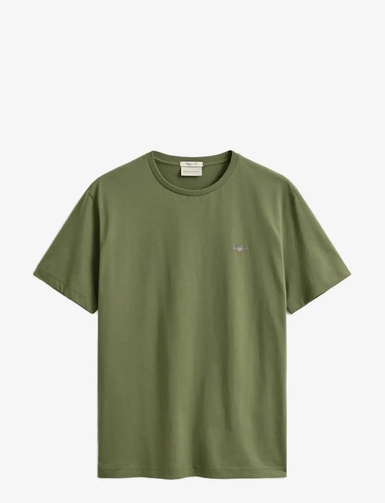 Gant - REG SHIELD SS T-SHIRT - kurzärmelig - dry herb green - 1